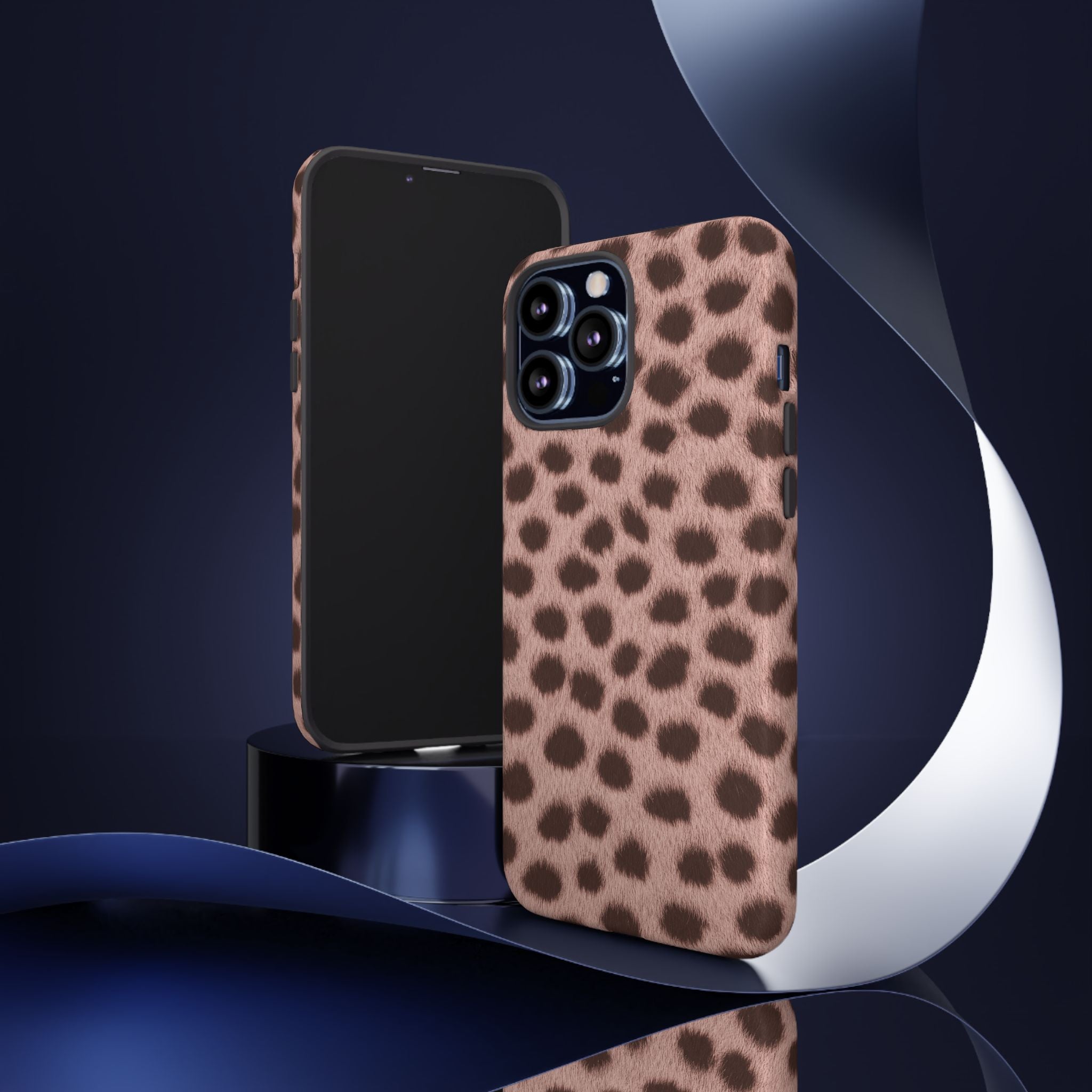 Pink Cheetah Print Phone Case - Blush Real Spot Tough Case for iPhone and Samsung, Soft Animal Print