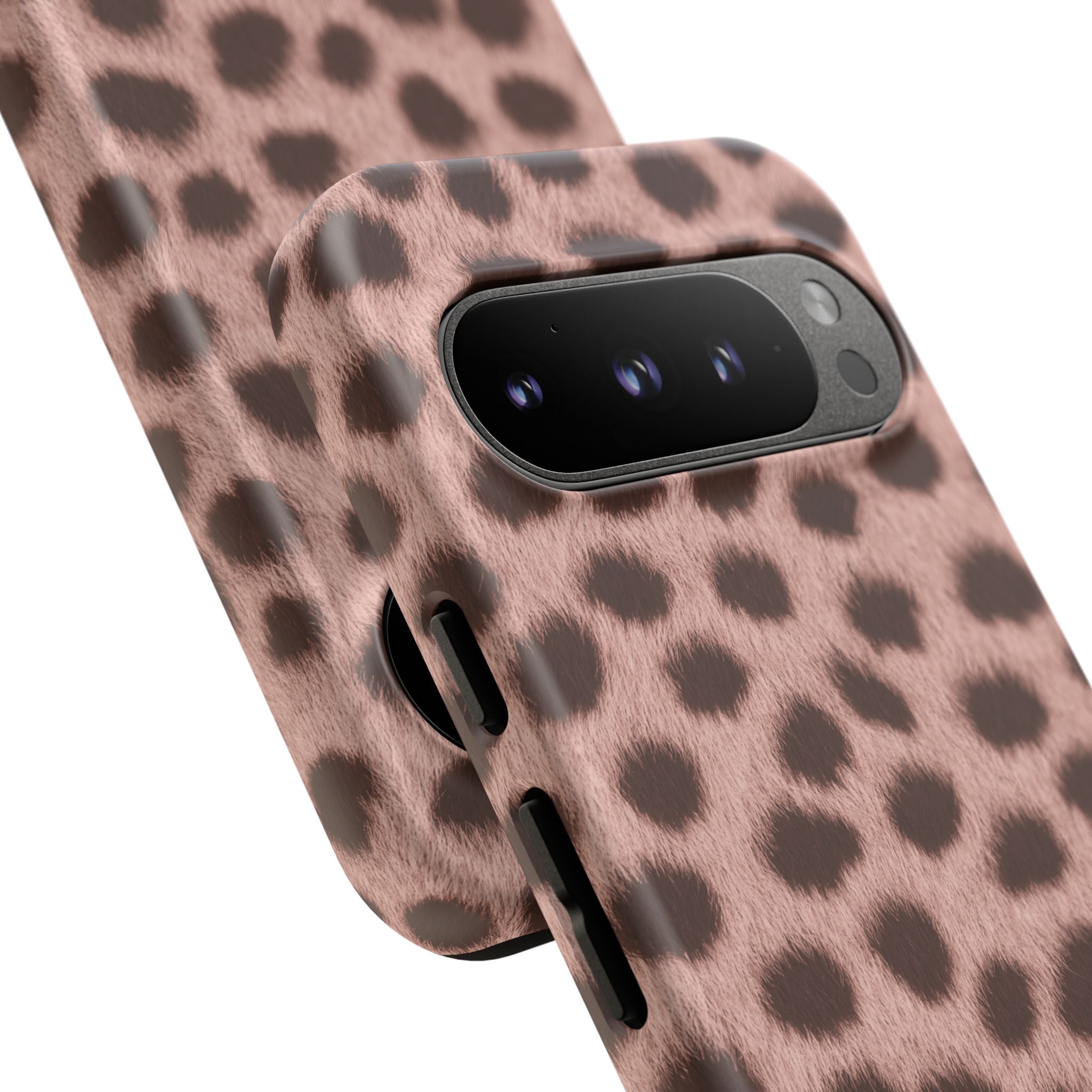 Pink Cheetah Print Phone Case - Blush Real Spot Tough Case for iPhone and Samsung, Soft Animal Print