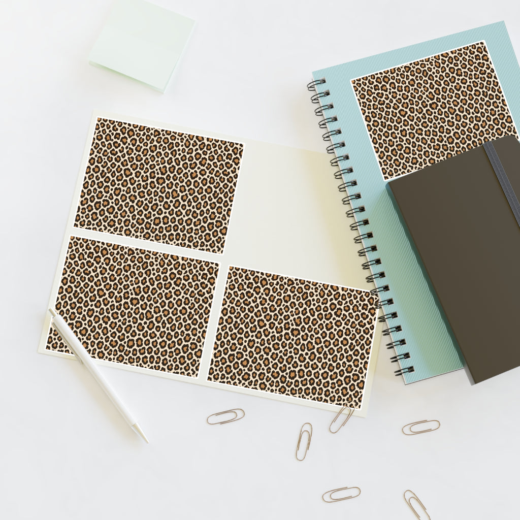 Leopard Print Sticker Sheet — Classic Cream