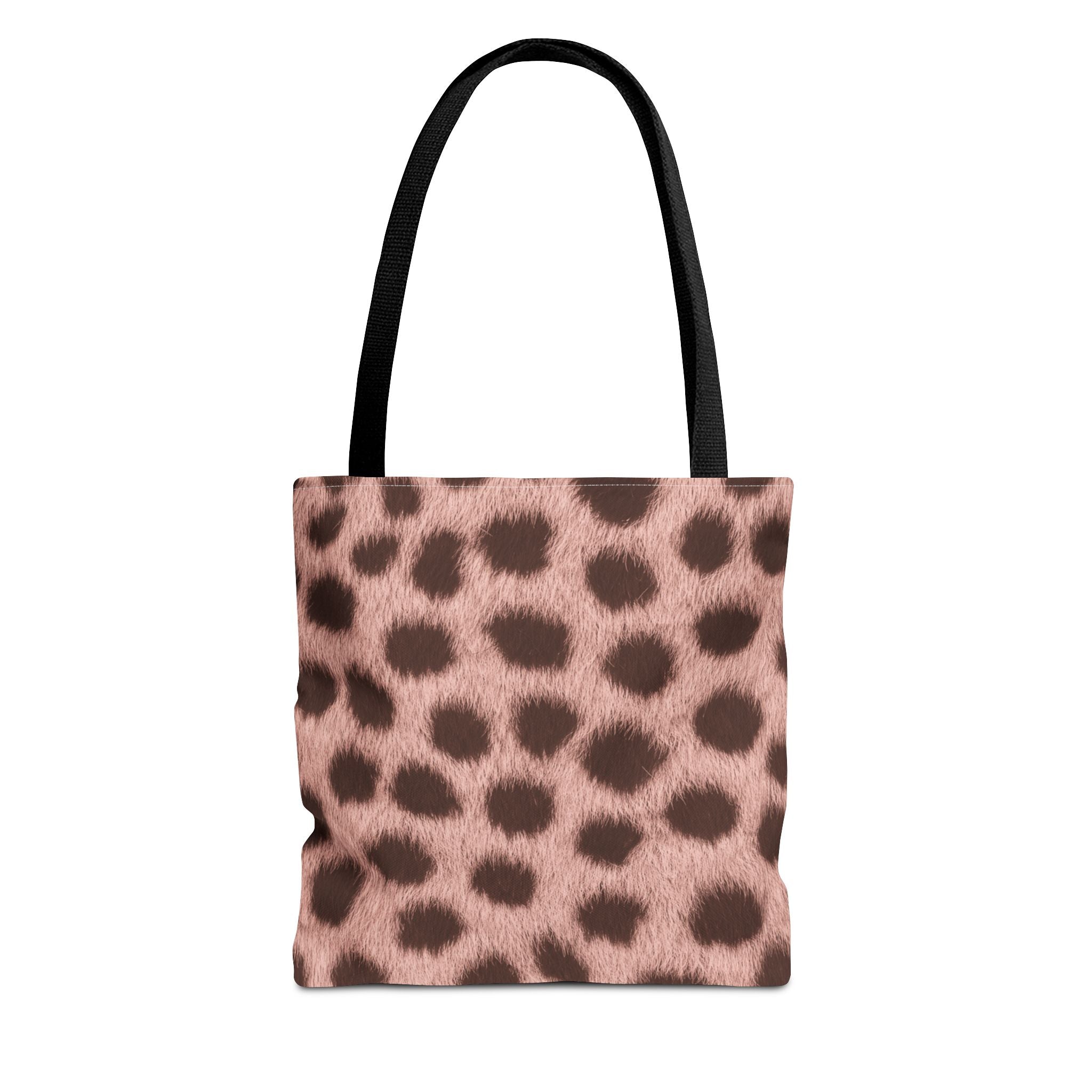 Pink Cheetah Print Tote Bag - Blush Real Spot Canvas Tote, Bold Animal Print Shoulder Bag, 3 Sizes