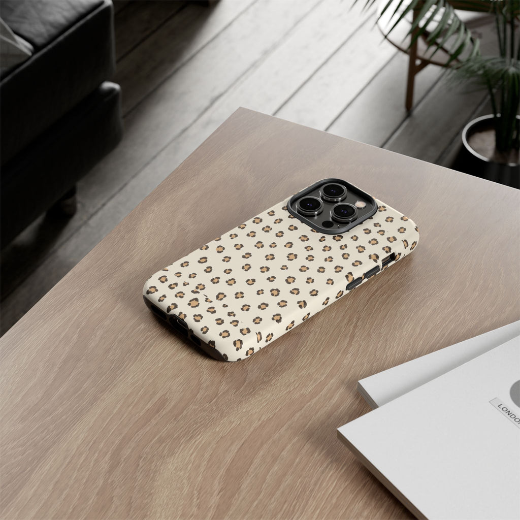 Cheetah Print Phone Case — Warm Neutral