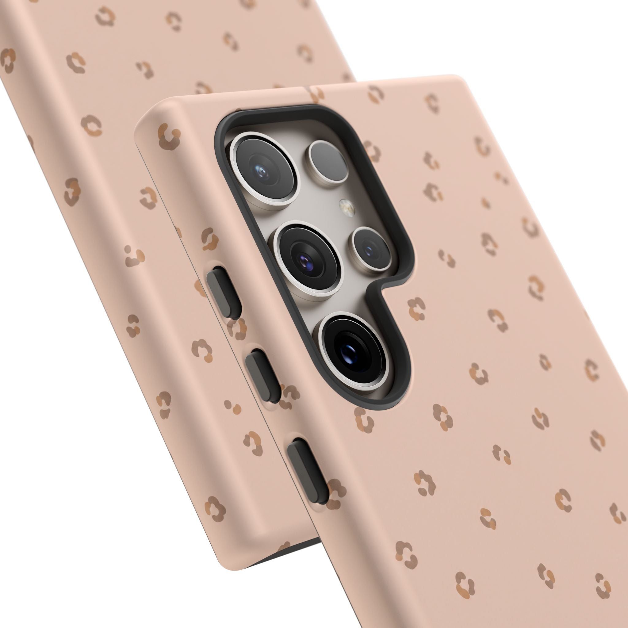 Pink Leopard Phone Case — Soft Blush