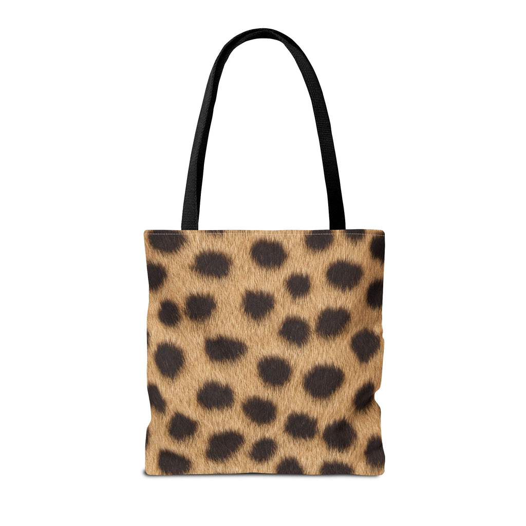 Cheetah Print Tote Bag - Real Spot Canvas Tote, Bold Animal Print Everyday Shoulder Bag, 3 Sizes