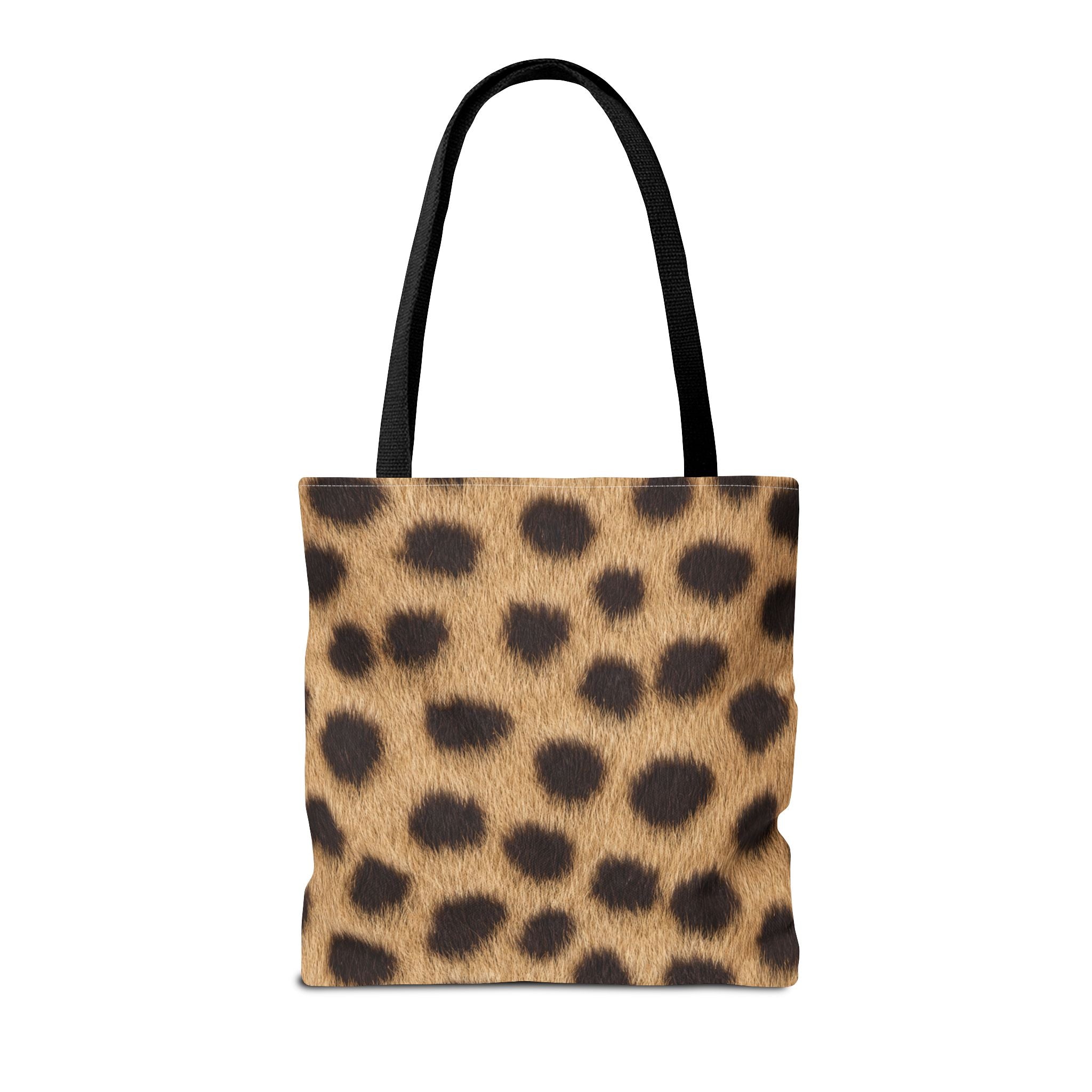Cheetah Print Tote Bag - Real Spot Canvas Tote, Bold Animal Print Everyday Shoulder Bag, 3 Sizes