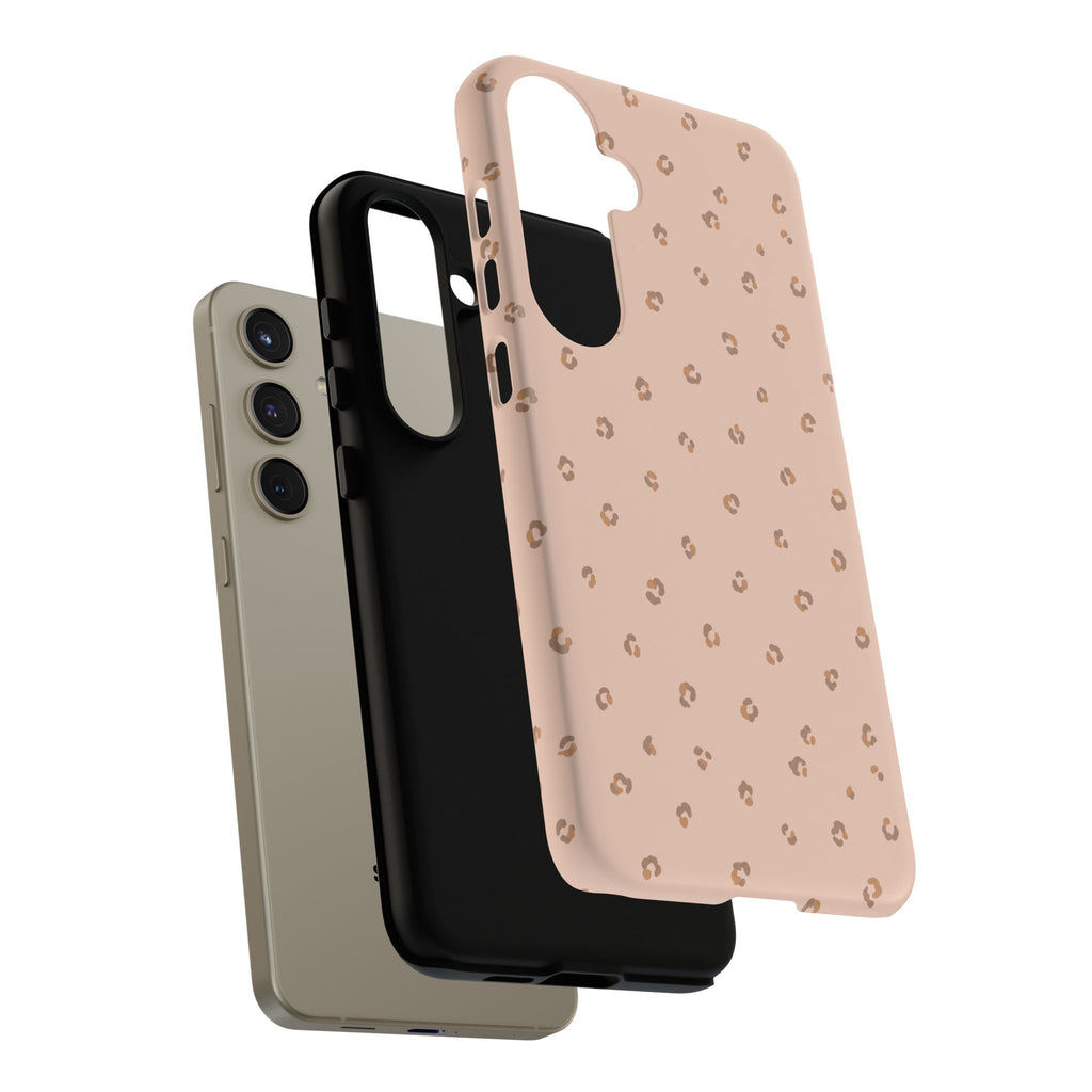 Pink Leopard Phone Case — Soft Blush