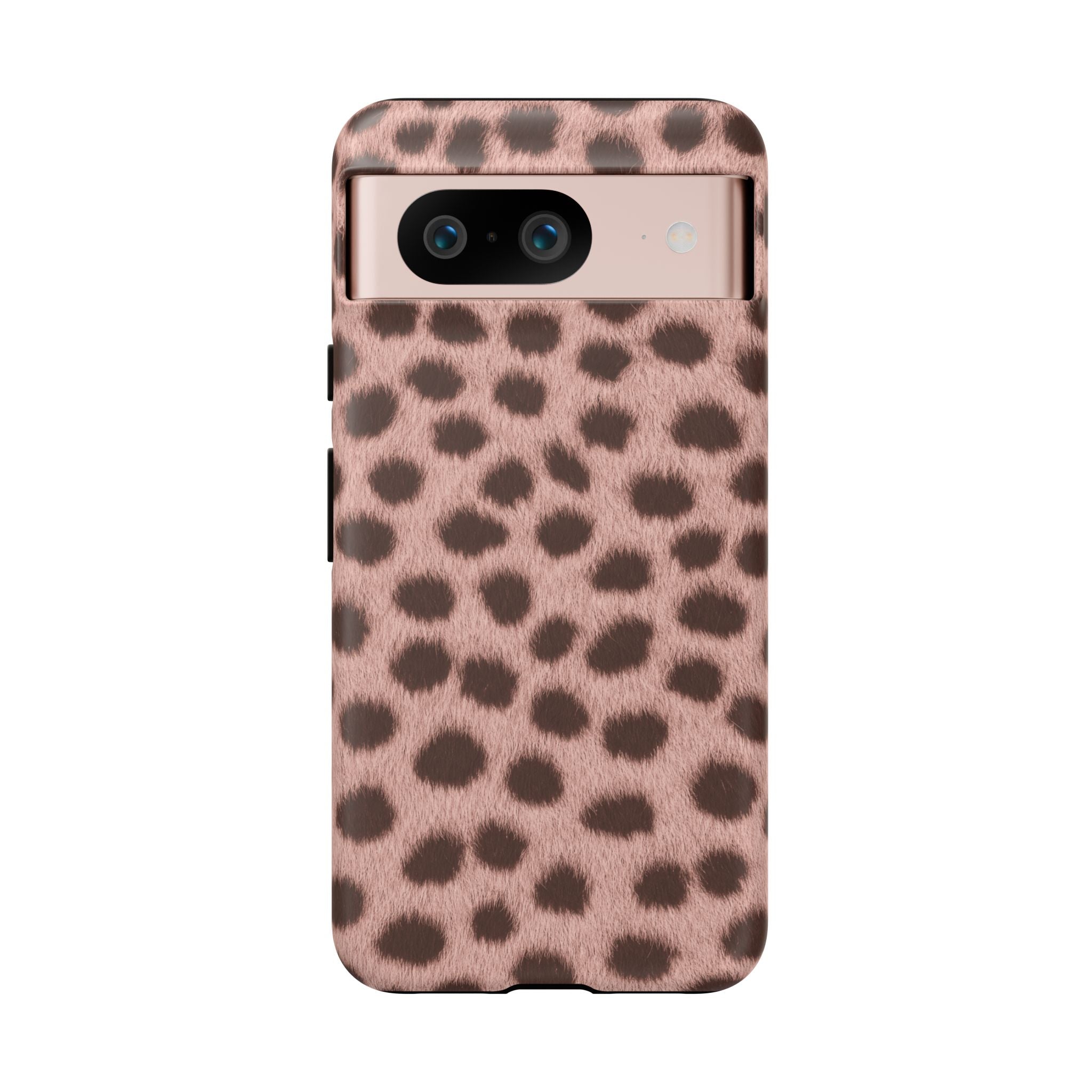 Pink Cheetah Print Phone Case - Blush Real Spot Tough Case for iPhone and Samsung, Soft Animal Print
