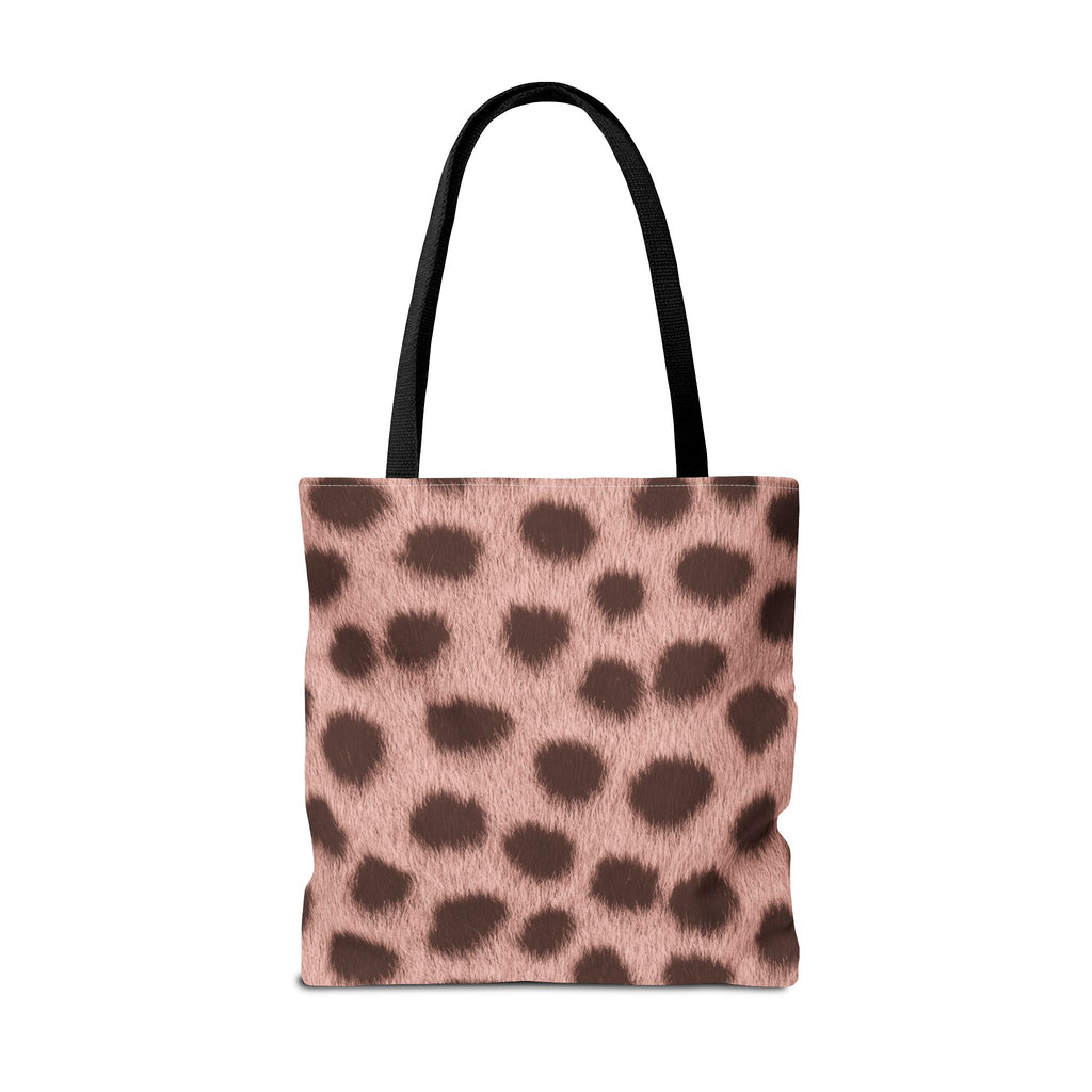 Pink Cheetah Print Tote Bag - Blush Real Spot Canvas Tote, Bold Animal Print Shoulder Bag, 3 Sizes