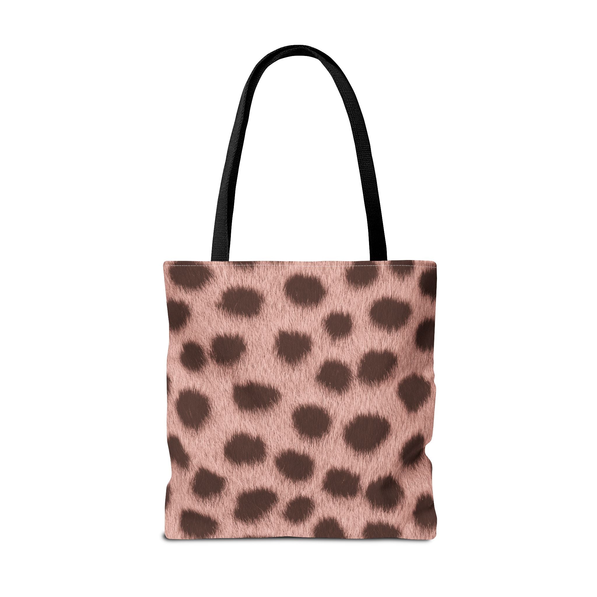 Pink Cheetah Print Tote Bag - Blush Real Spot Canvas Tote, Bold Animal Print Shoulder Bag, 3 Sizes