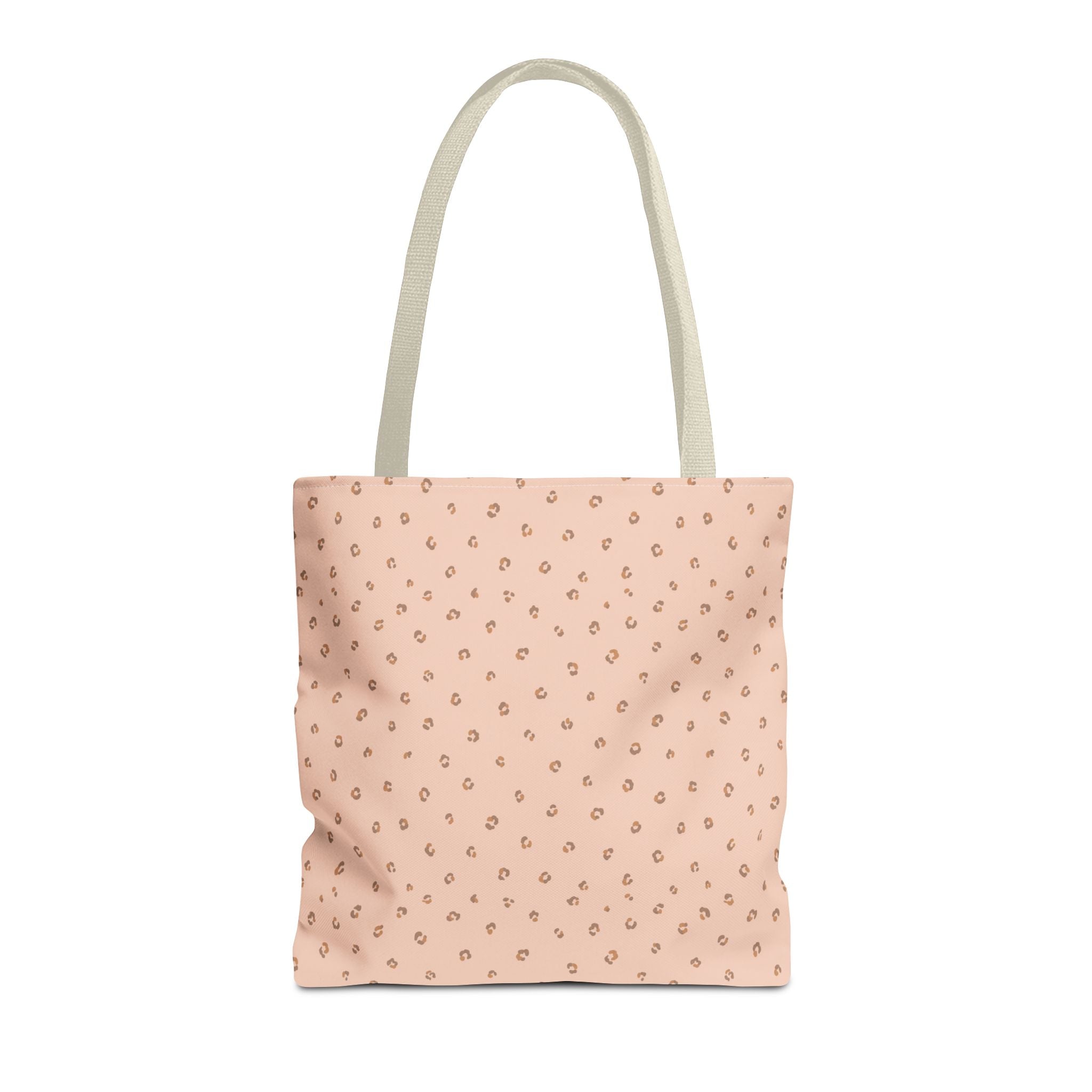 Ditsy Spot Tote Bag — Minimal Blush