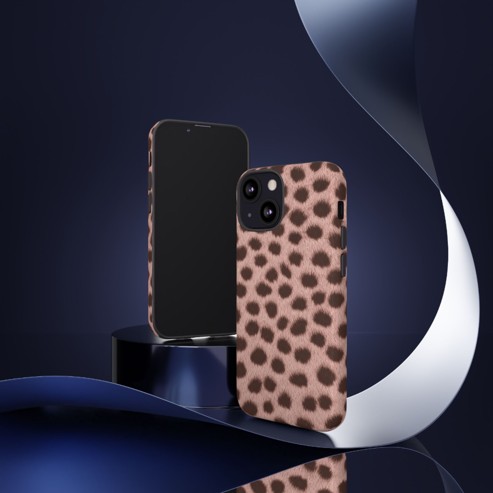 Pink Cheetah Print Phone Case - Blush Real Spot Tough Case for iPhone and Samsung, Soft Animal Print