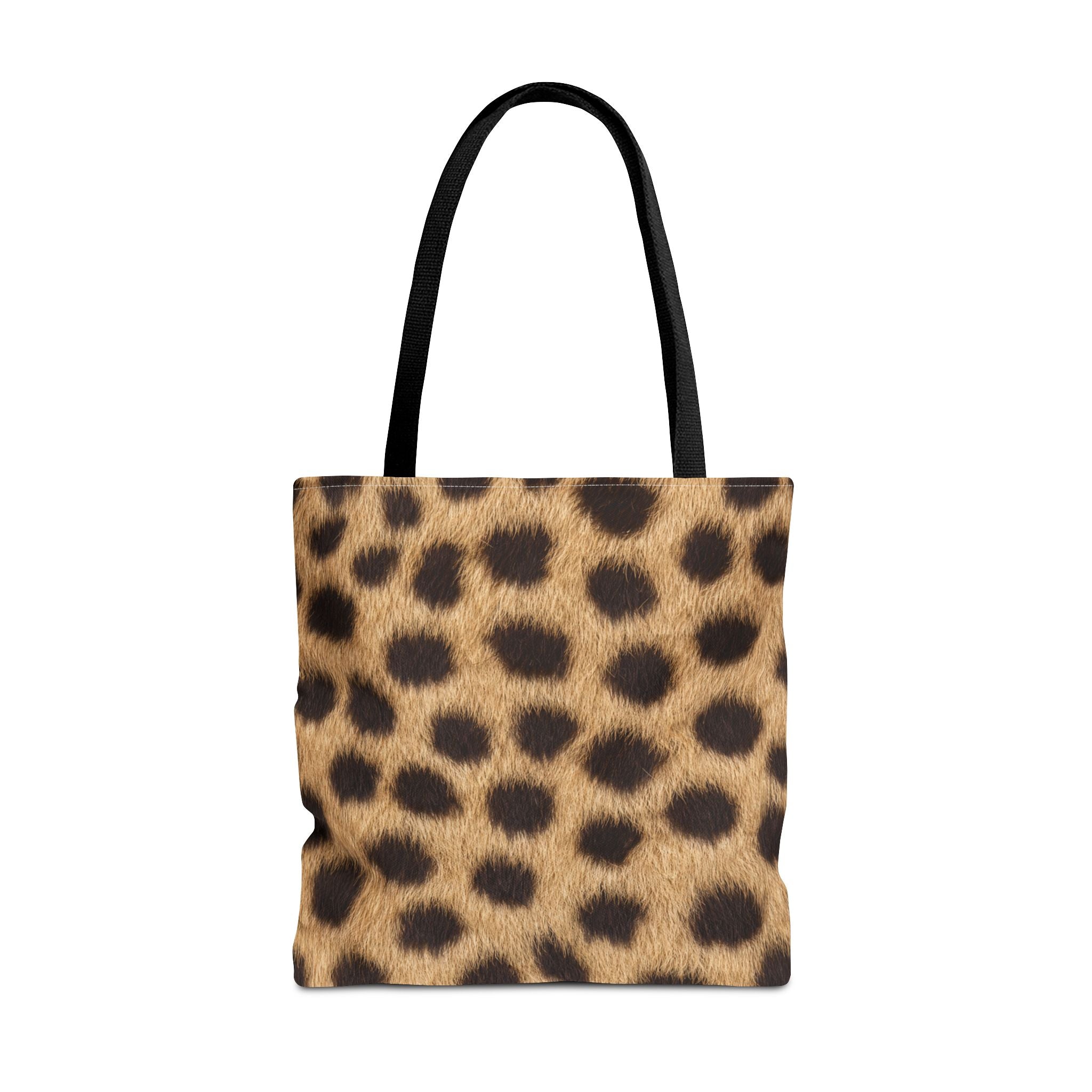 Cheetah Print Tote Bag - Real Spot Canvas Tote, Bold Animal Print Everyday Shoulder Bag, 3 Sizes