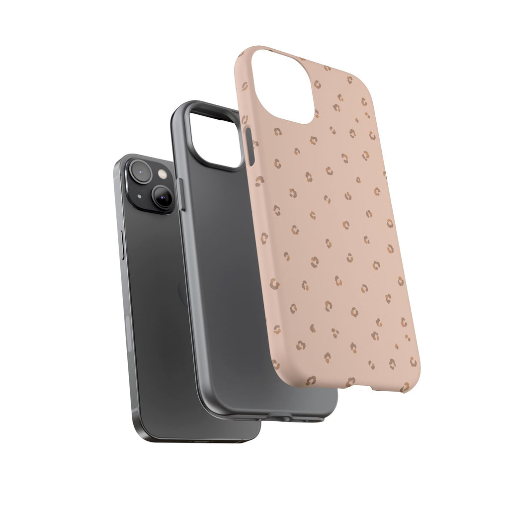 Pink Leopard Phone Case — Soft Blush