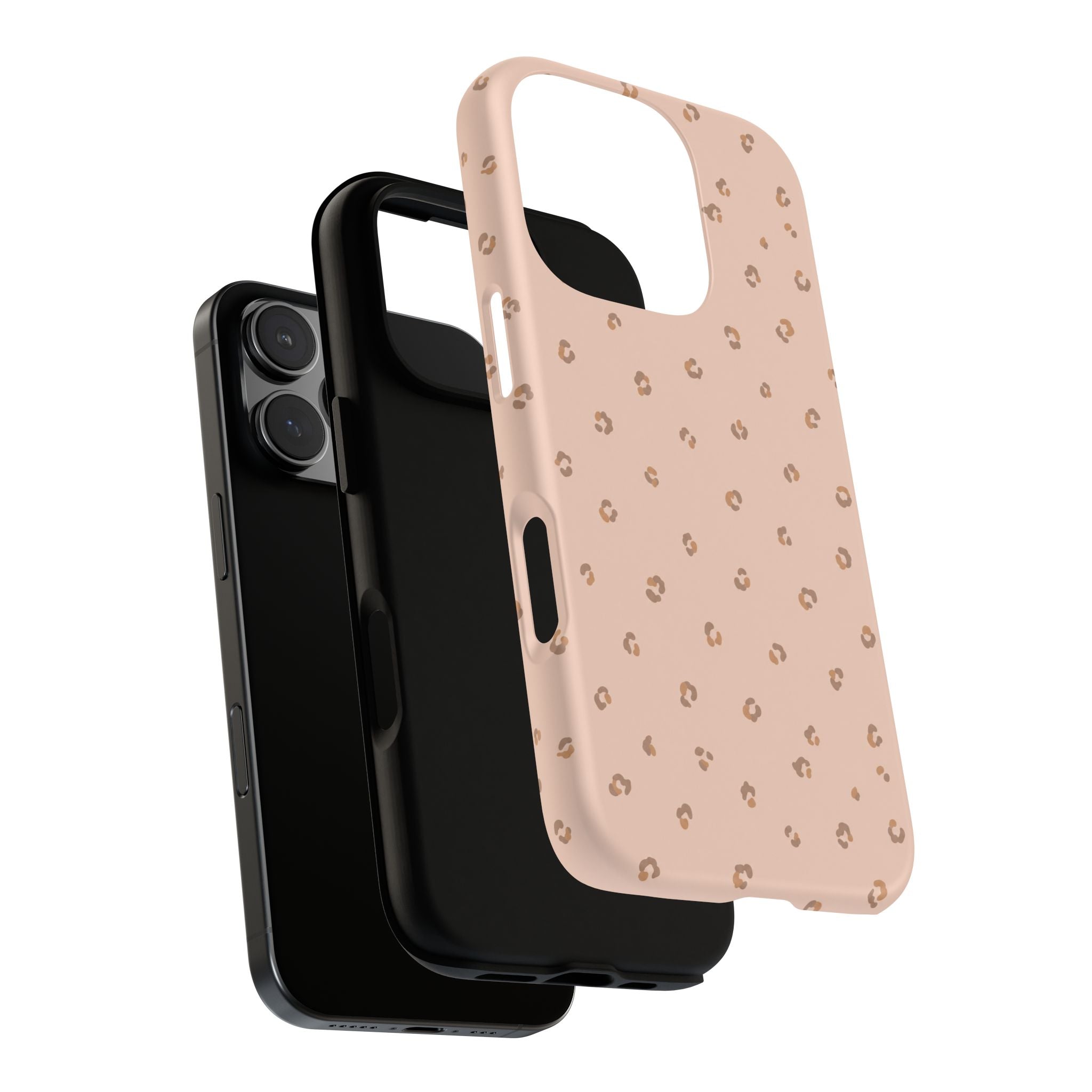 Pink Leopard Phone Case — Soft Blush
