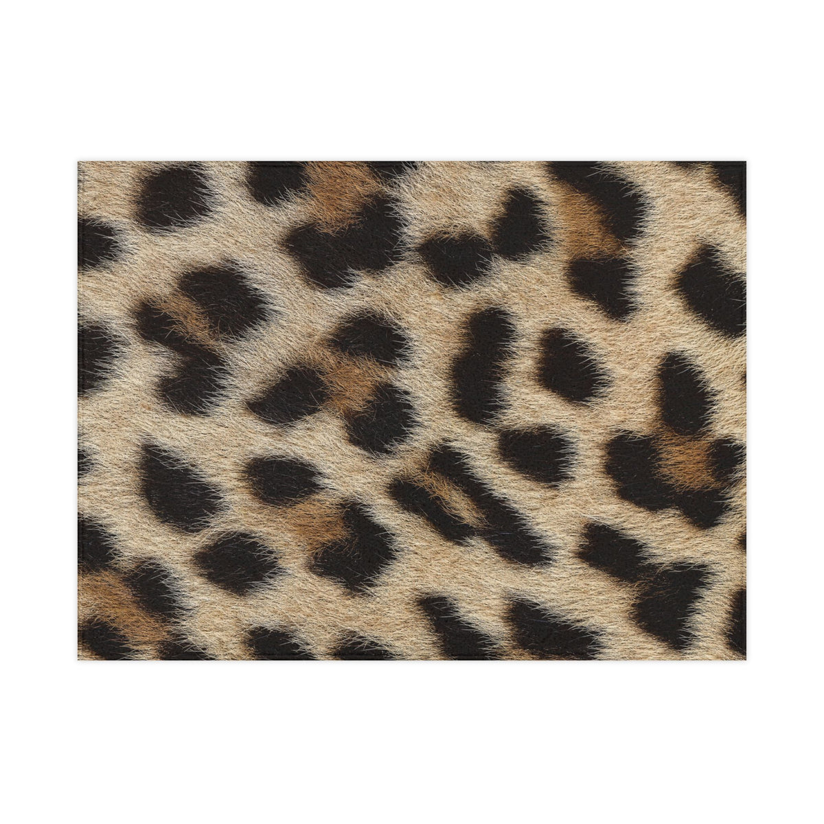 Leopard print baby blanket on soft fleece, 30 by 40 inches
