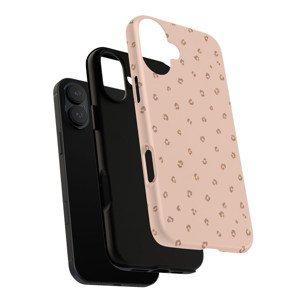 Pink Leopard Phone Case — Soft Blush