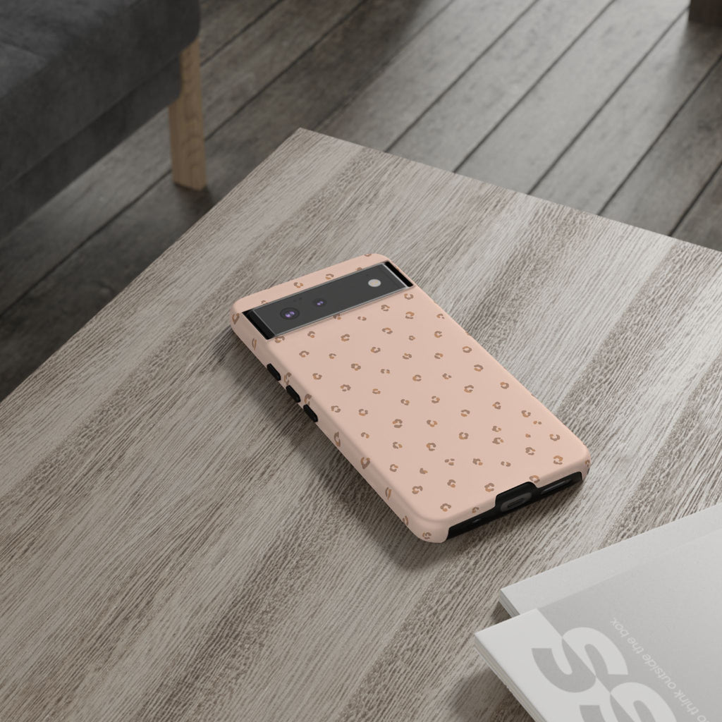 Pink Leopard Phone Case — Soft Blush