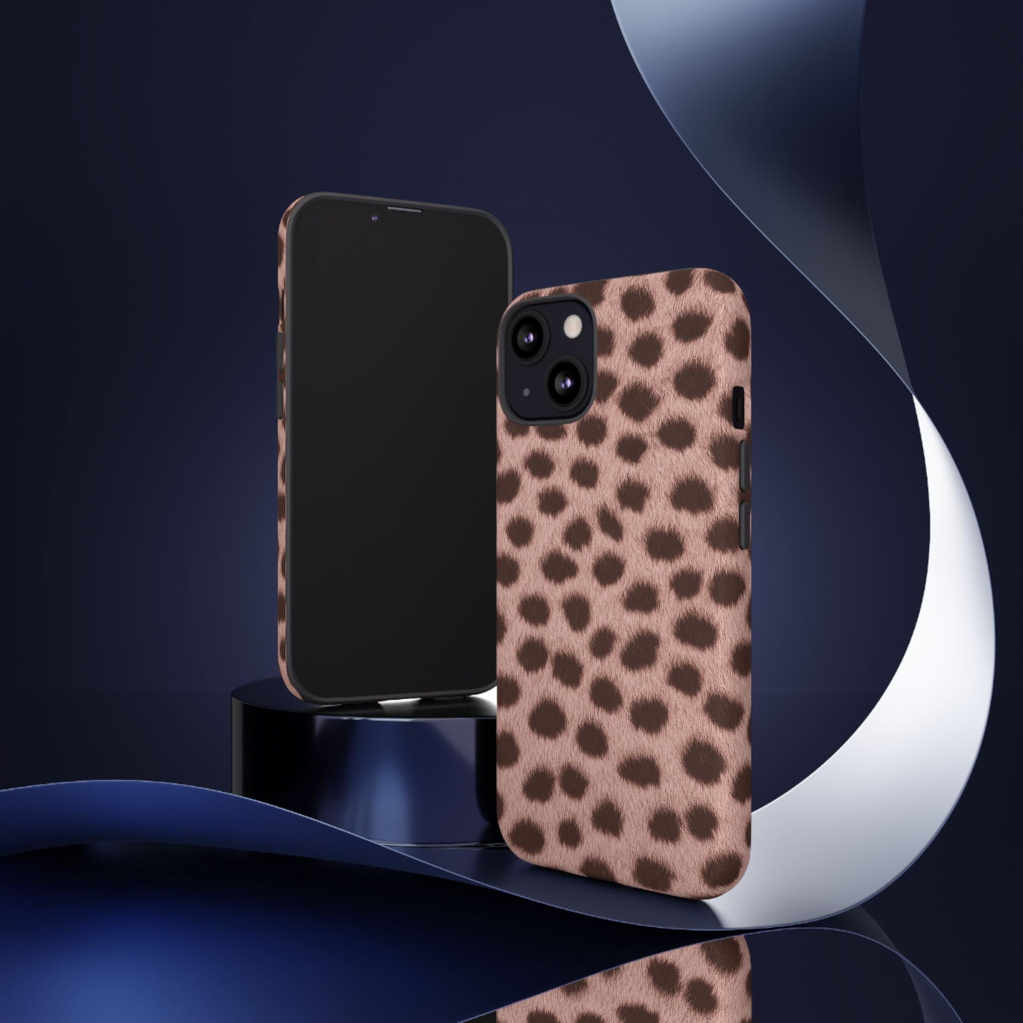 Pink Cheetah Print Phone Case - Blush Real Spot Tough Case for iPhone and Samsung, Soft Animal Print