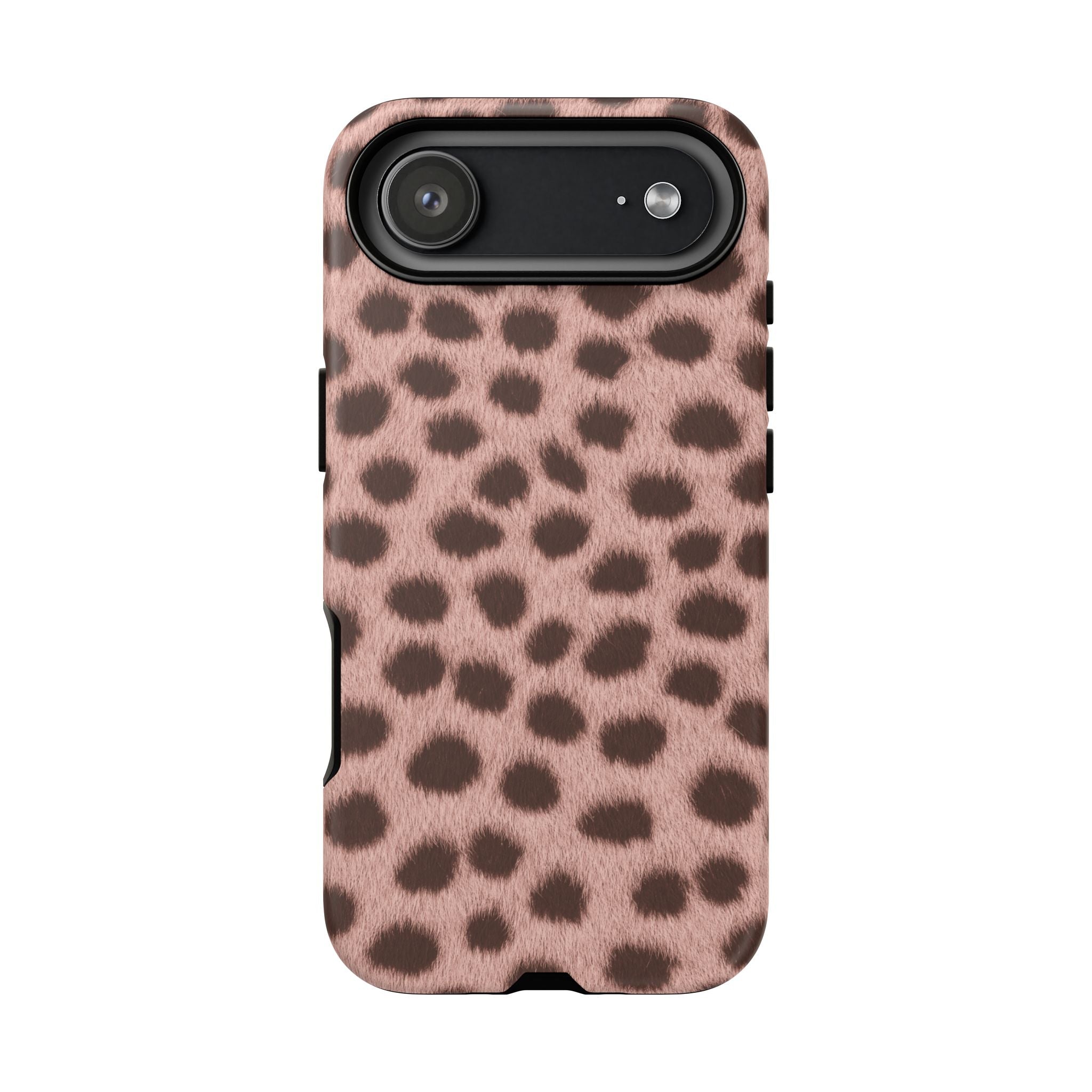 Pink Cheetah Print Phone Case - Blush Real Spot Tough Case for iPhone and Samsung, Soft Animal Print