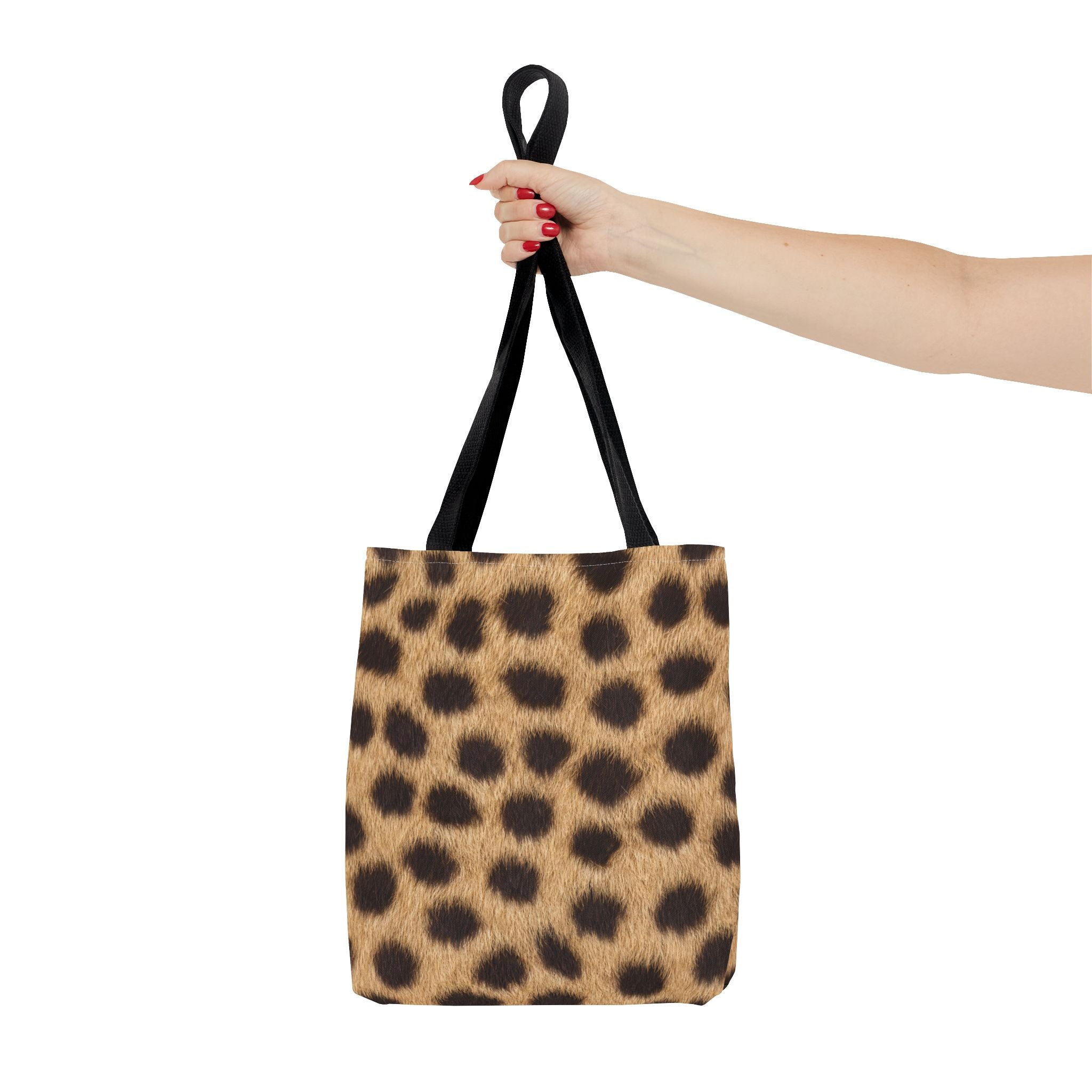 Cheetah Print Tote Bag - Real Spot Canvas Tote, Bold Animal Print Everyday Shoulder Bag, 3 Sizes