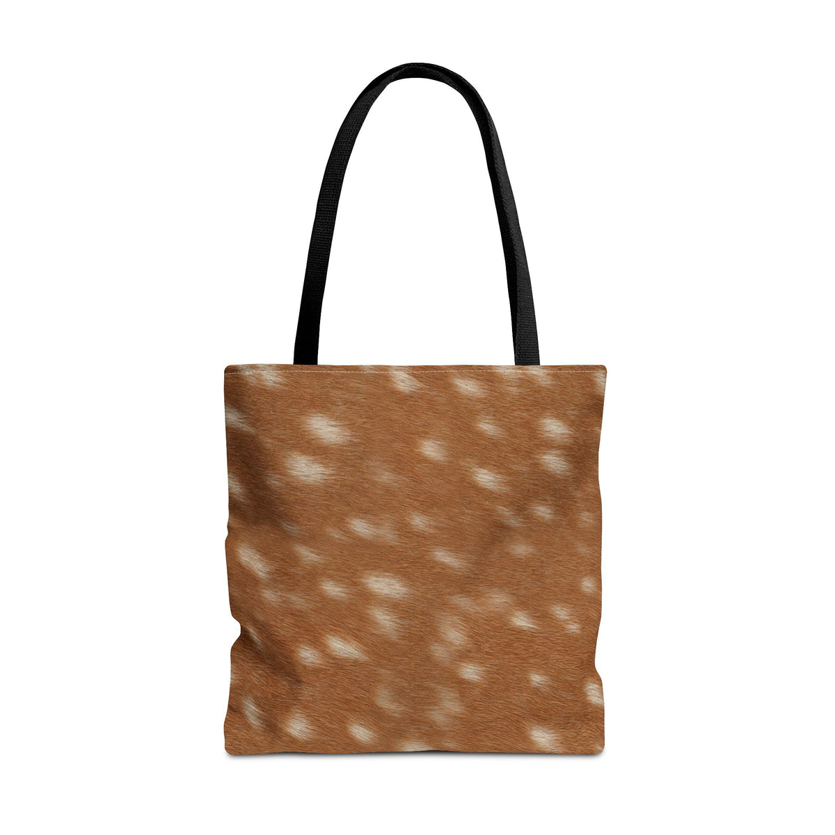 Deer print tote bag — photographic fawn markings on sturdy canvas