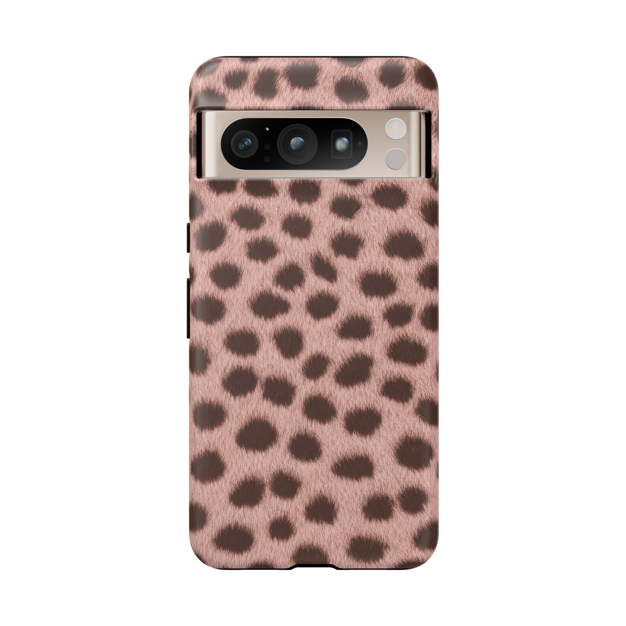 Pink Cheetah Print Phone Case - Blush Real Spot Tough Case for iPhone and Samsung, Soft Animal Print