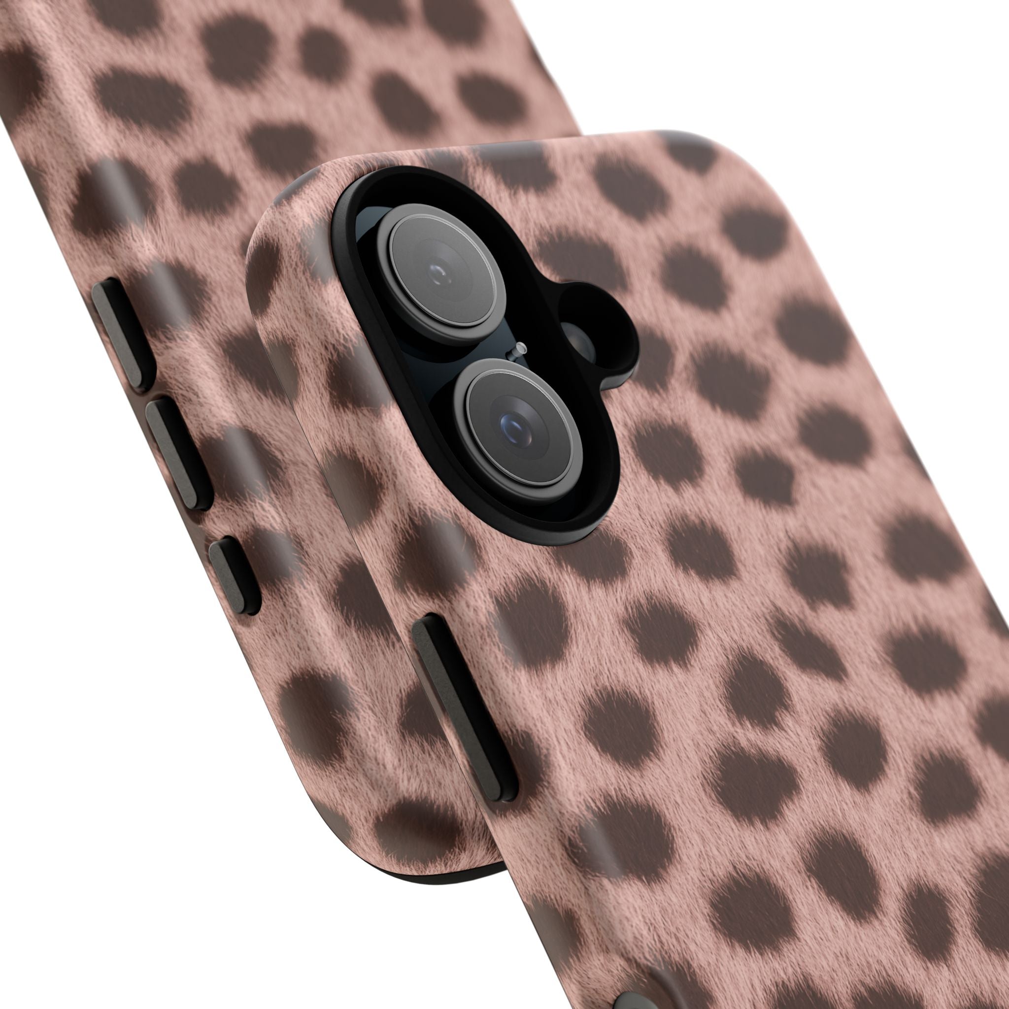 Pink Cheetah Print Phone Case - Blush Real Spot Tough Case for iPhone and Samsung, Soft Animal Print