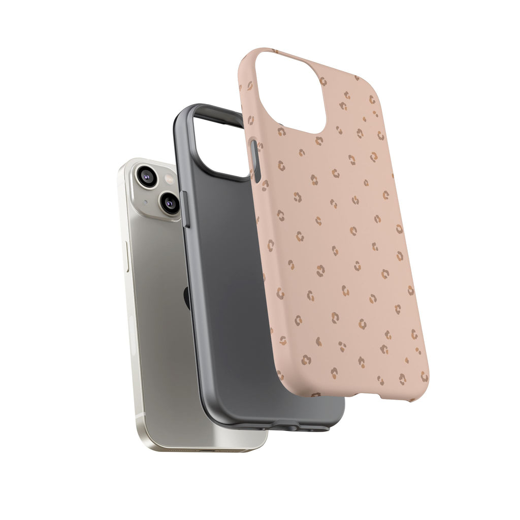Pink Leopard Phone Case — Soft Blush