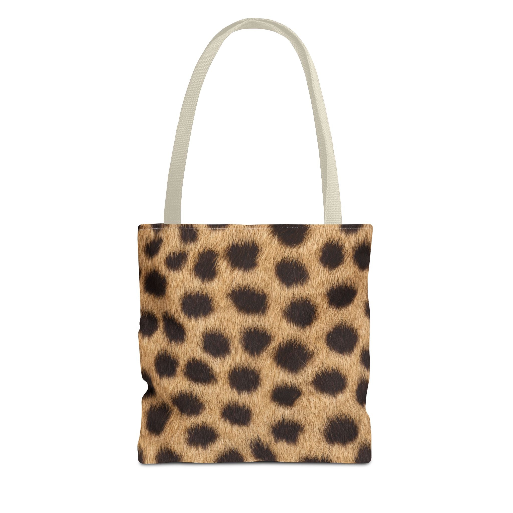Cheetah Print Tote Bag - Real Spot Canvas Tote, Bold Animal Print Everyday Shoulder Bag, 3 Sizes