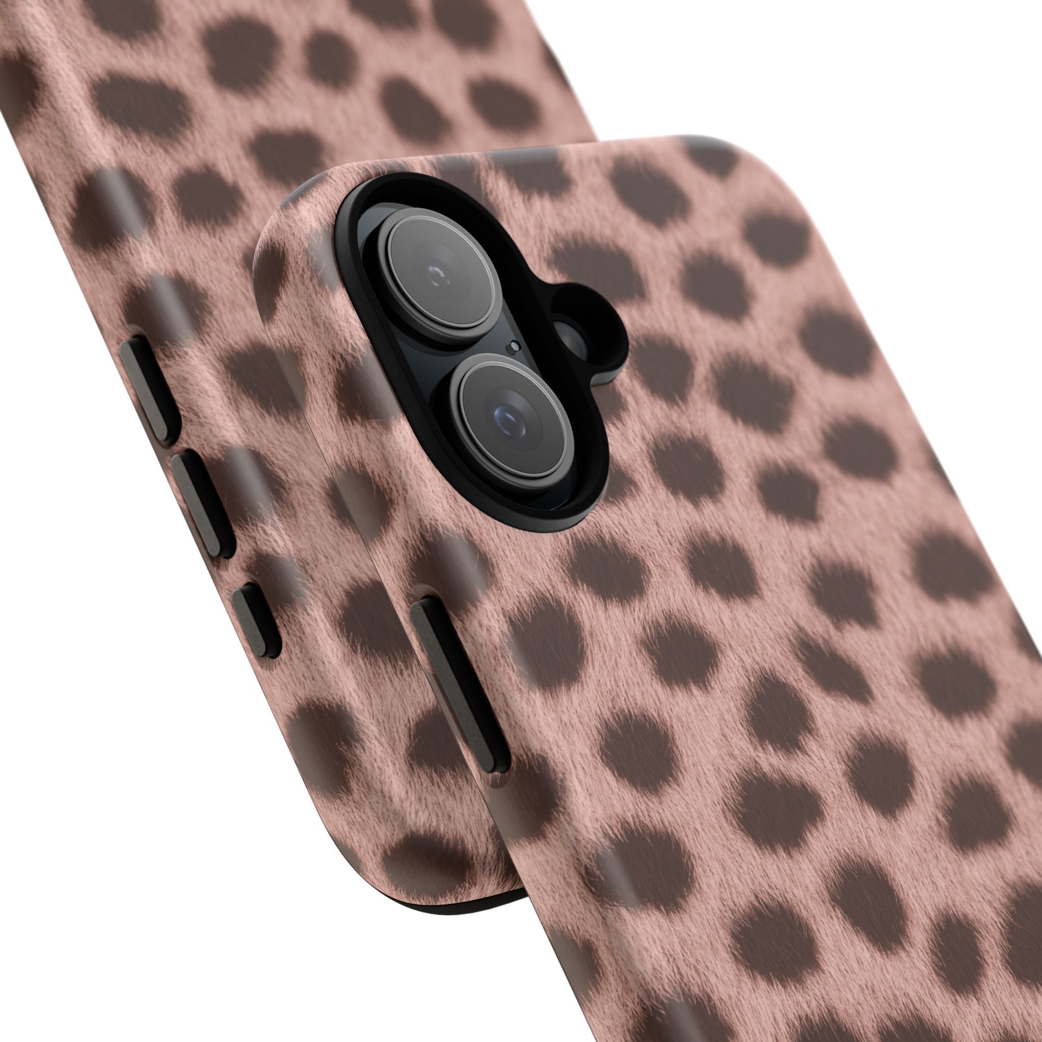 Pink Cheetah Print Phone Case - Blush Real Spot Tough Case for iPhone and Samsung, Soft Animal Print