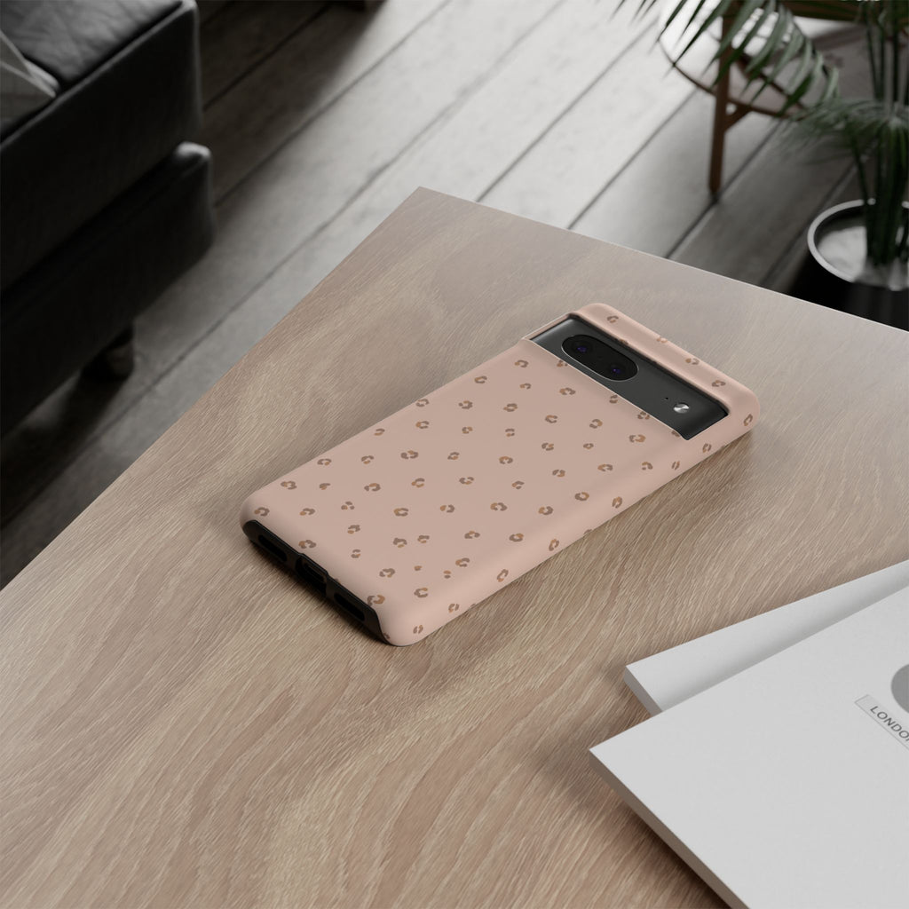 Pink Leopard Phone Case — Soft Blush