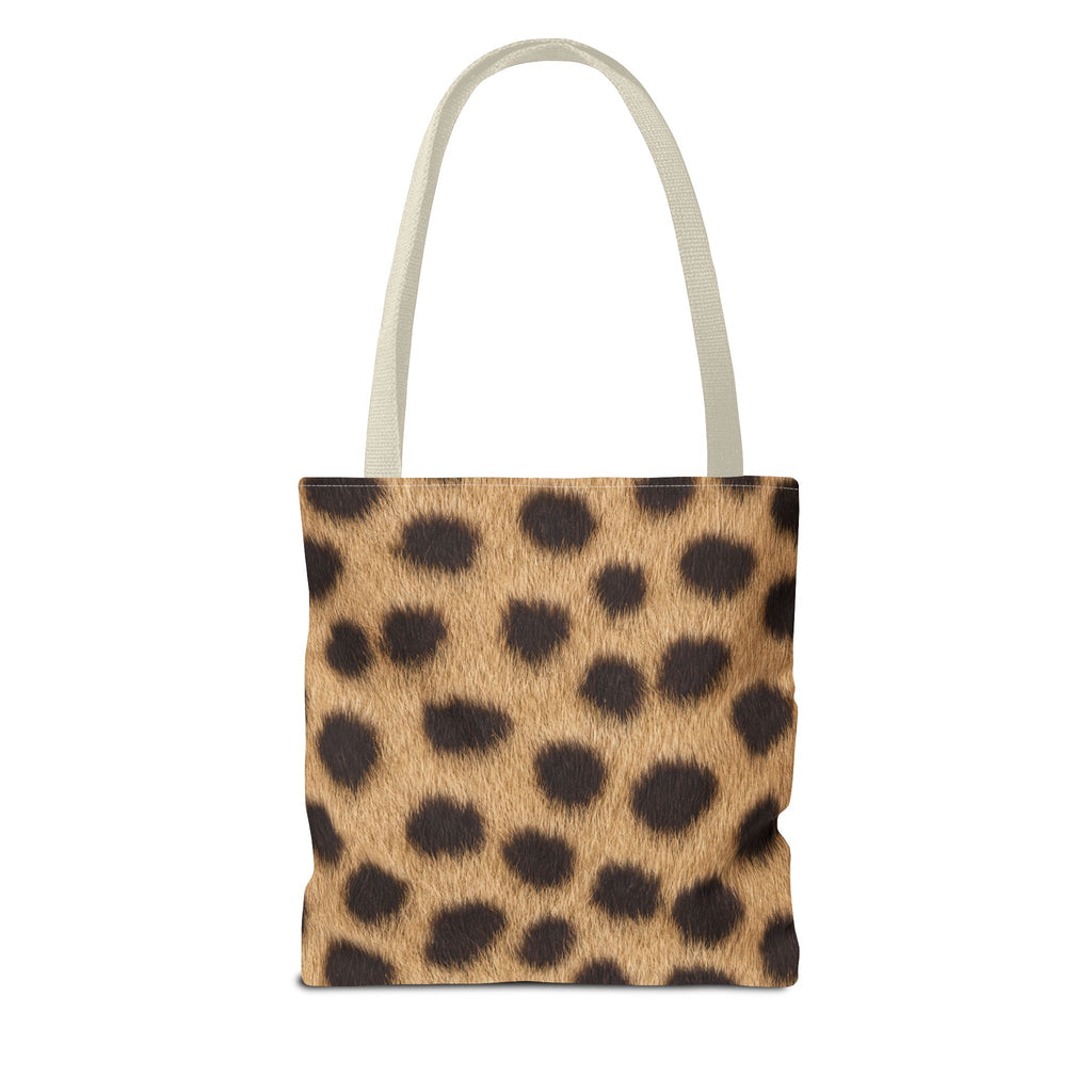 Cheetah Print Tote Bag - Real Spot Canvas Tote, Bold Animal Print Everyday Shoulder Bag, 3 Sizes