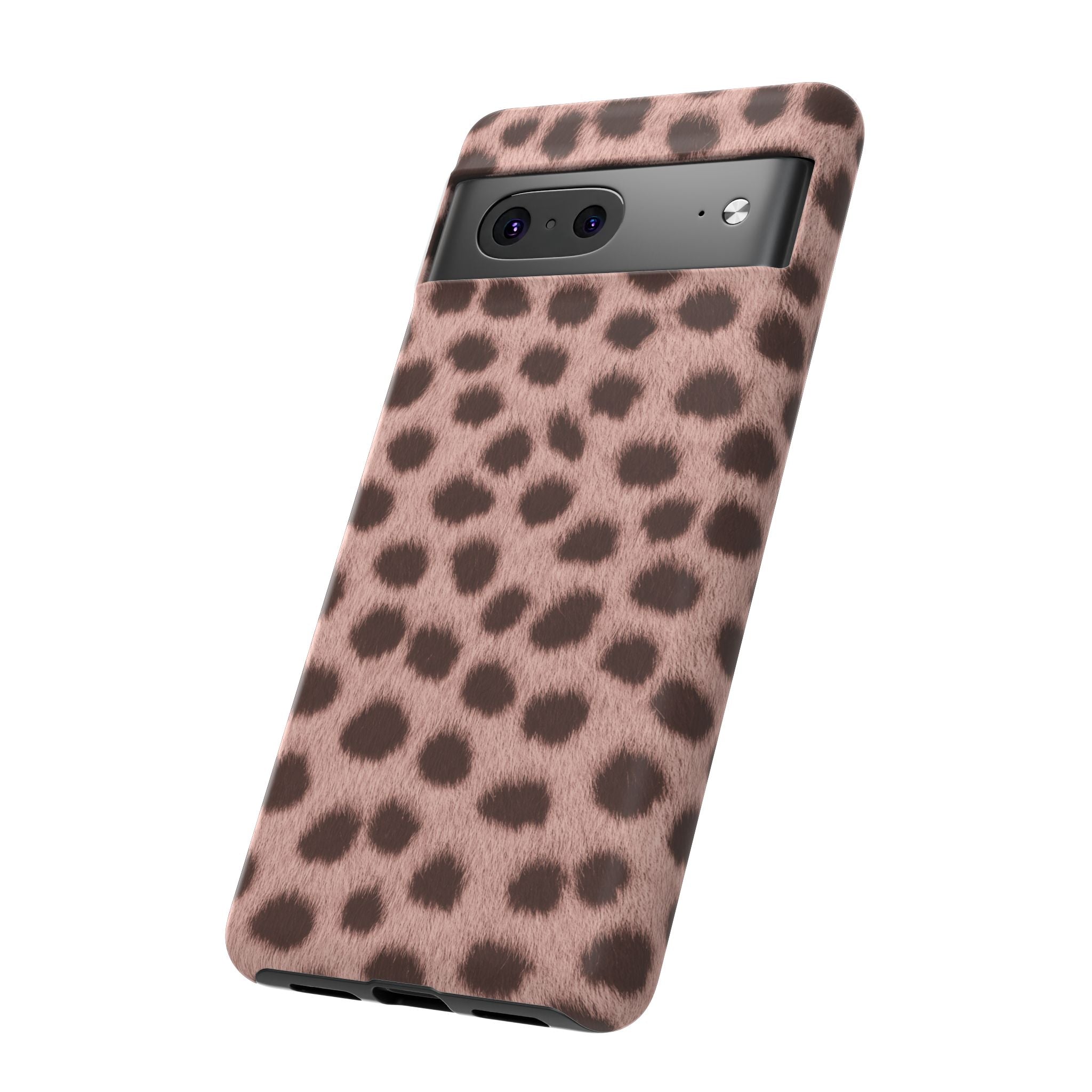 Pink Cheetah Print Phone Case - Blush Real Spot Tough Case for iPhone and Samsung, Soft Animal Print