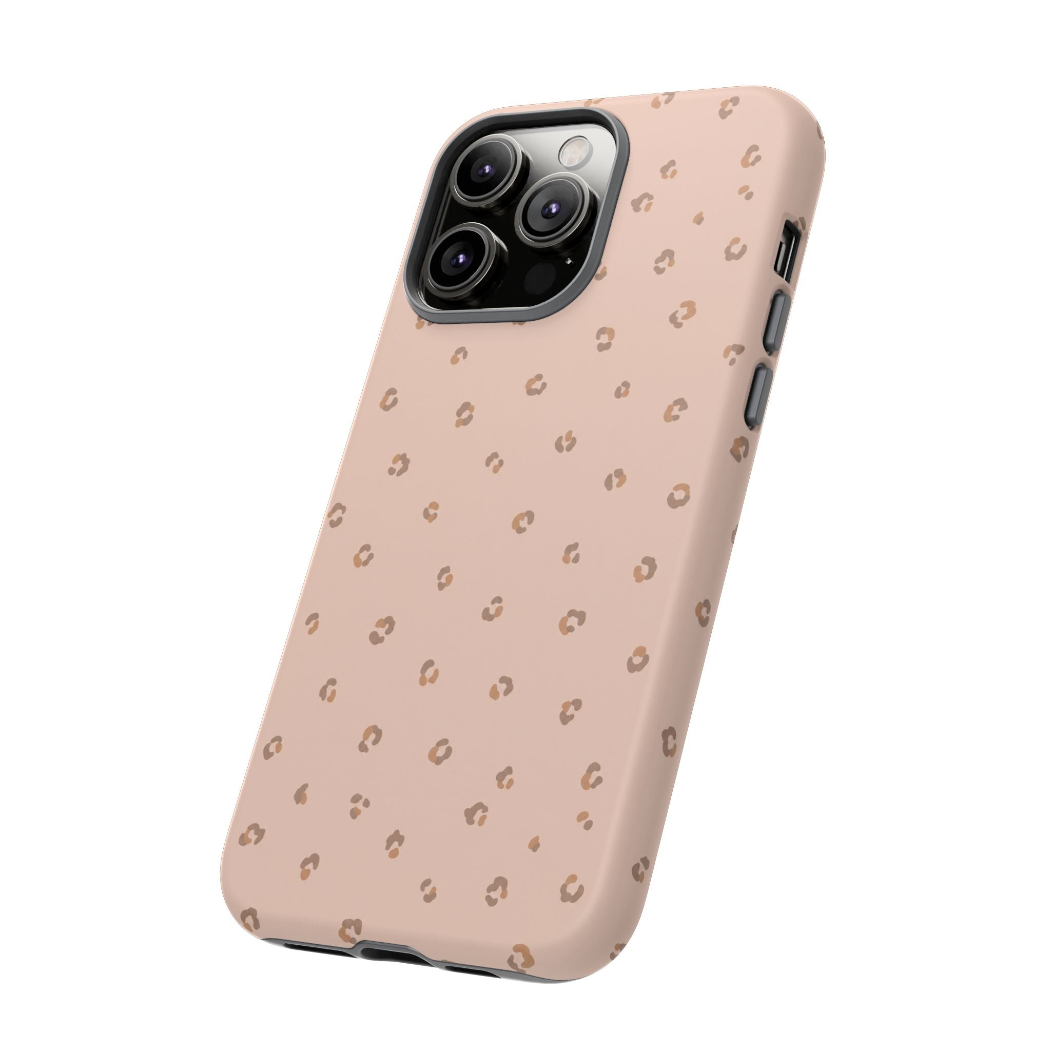Pink Leopard Phone Case — Soft Blush