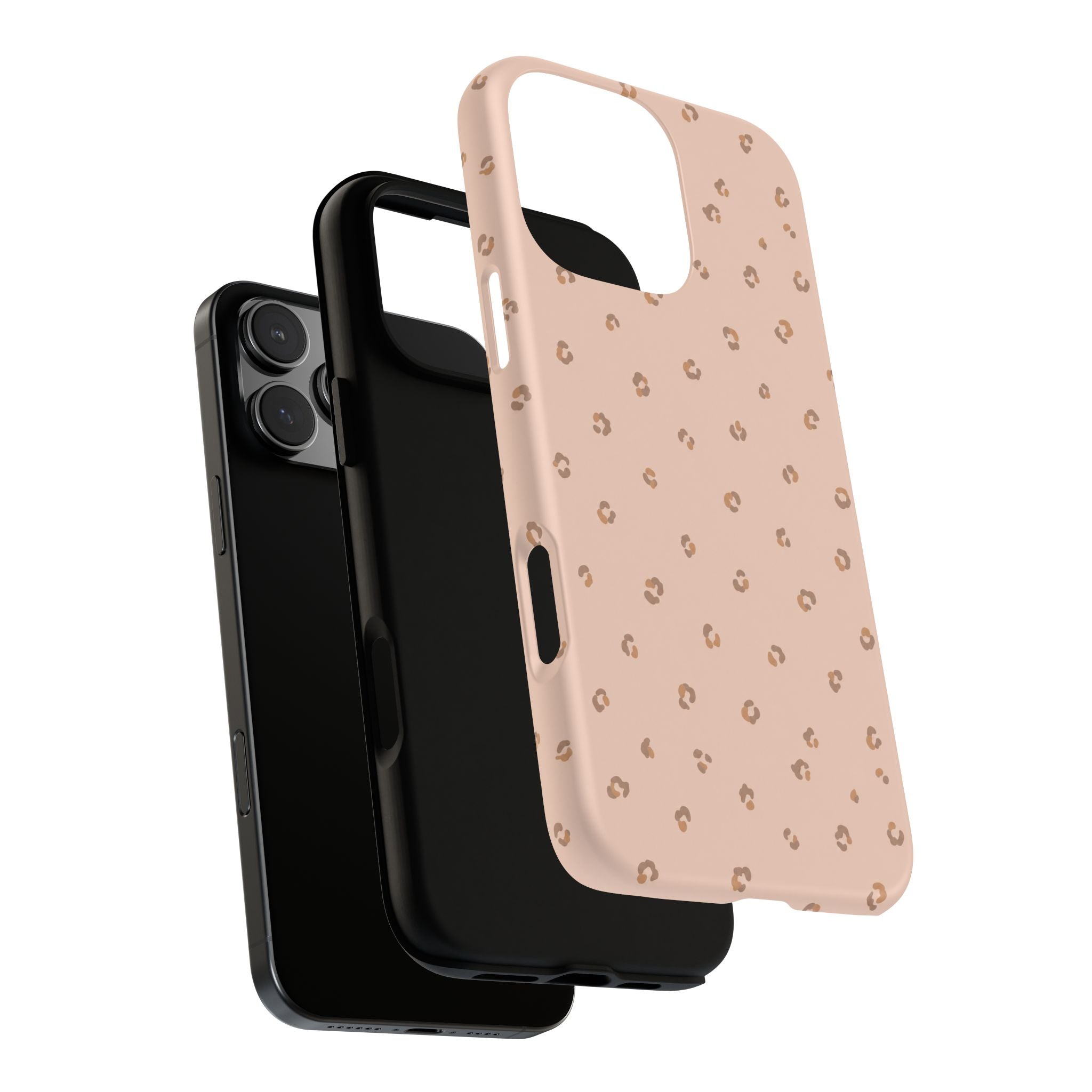 Pink Leopard Phone Case — Soft Blush