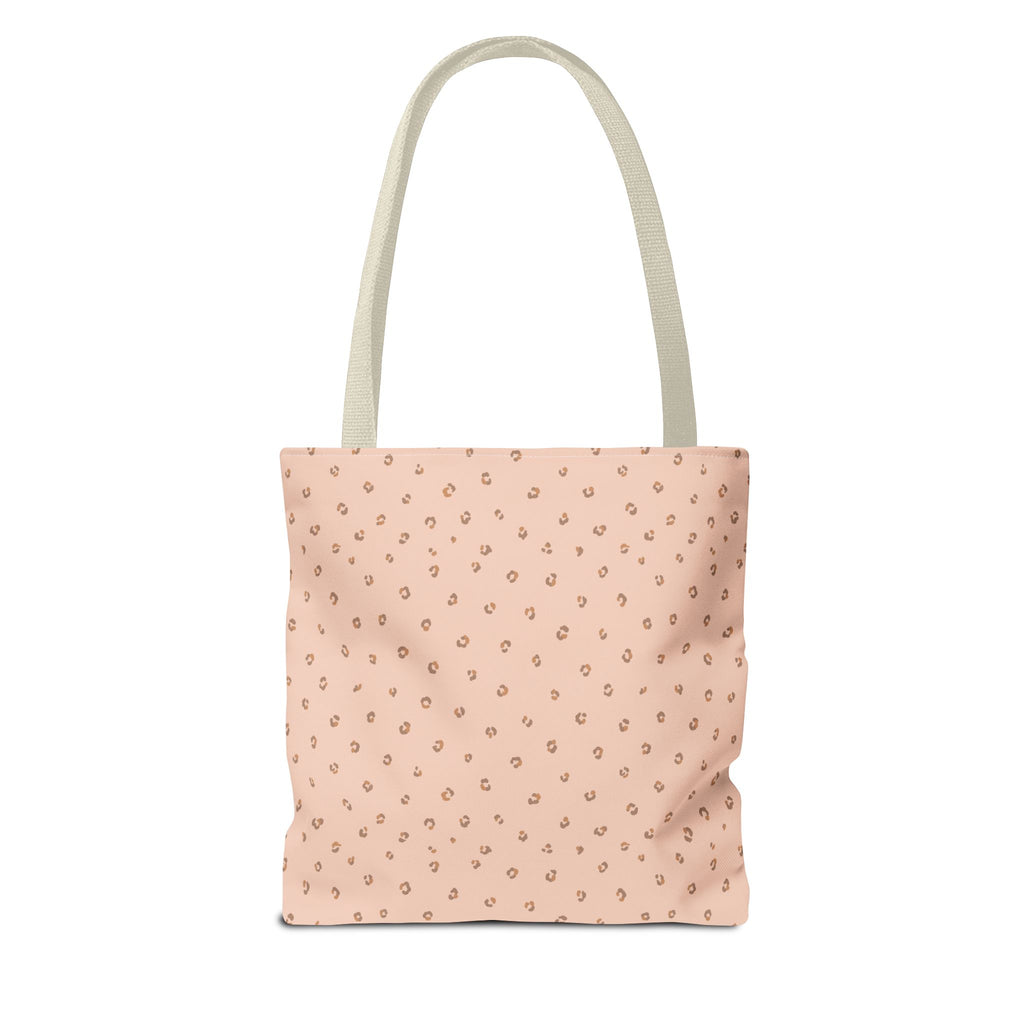 Ditsy Spot Tote Bag — Minimal Blush