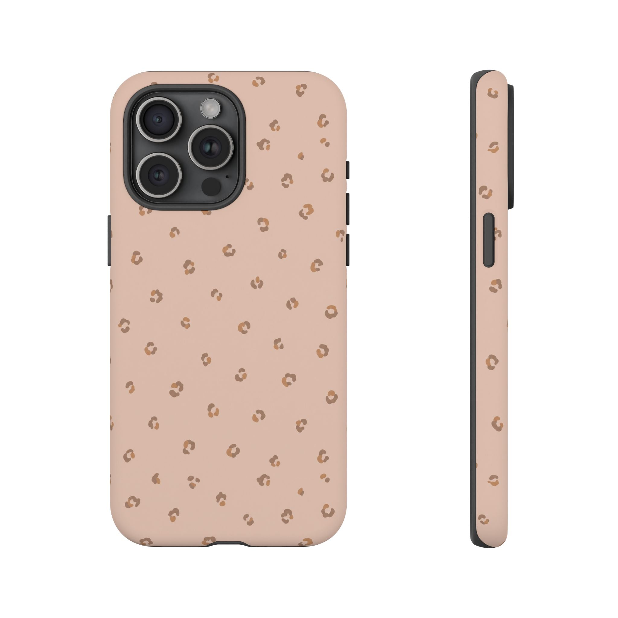 Pink Leopard Phone Case — Soft Blush