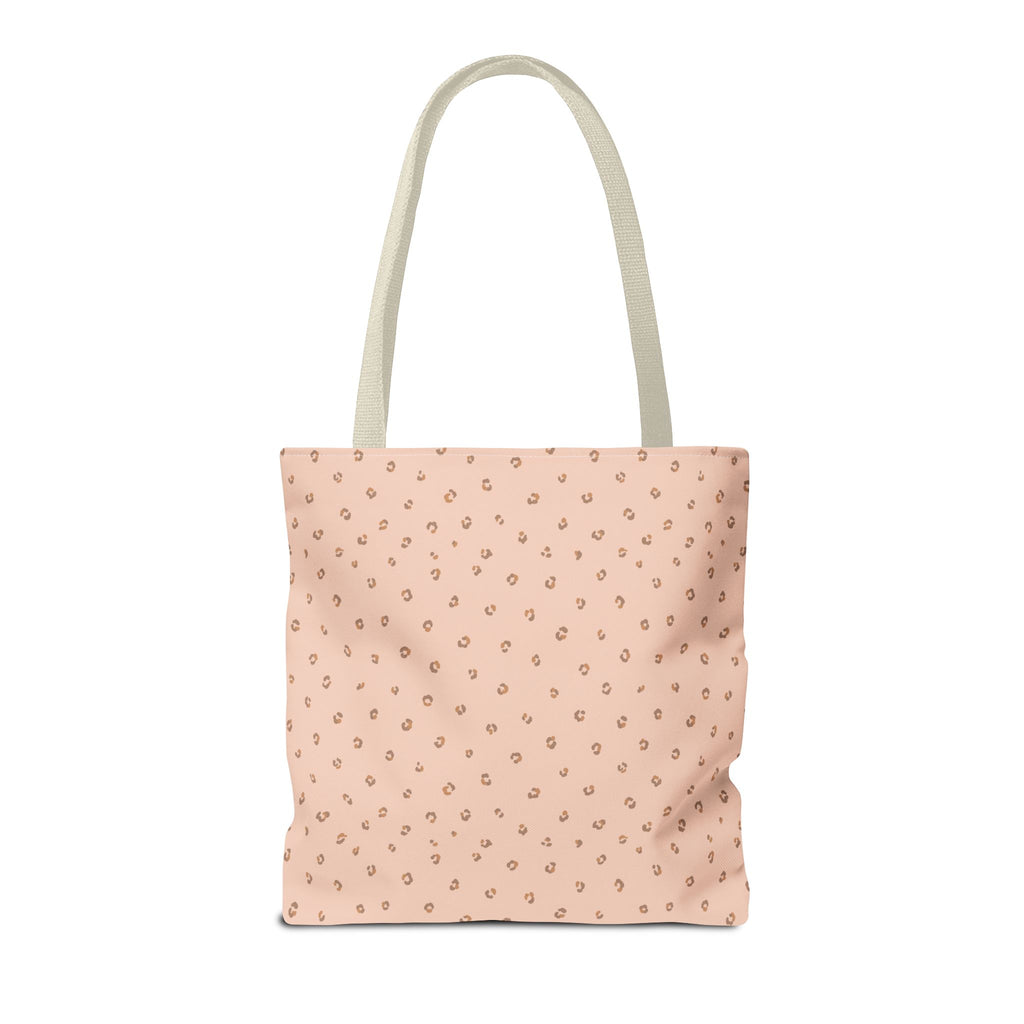 Ditsy Spot Tote Bag — Minimal Blush