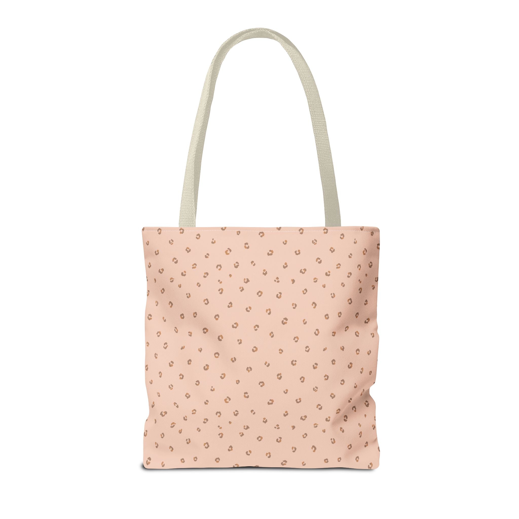 Ditsy Spot Tote Bag — Minimal Blush