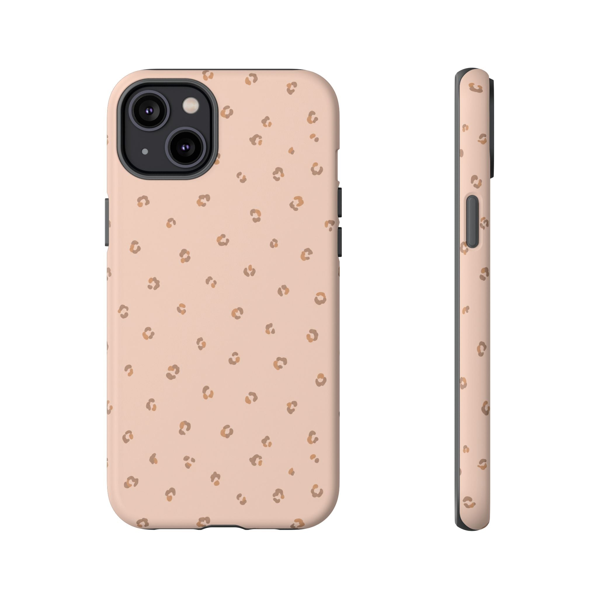 Pink Leopard Phone Case — Soft Blush
