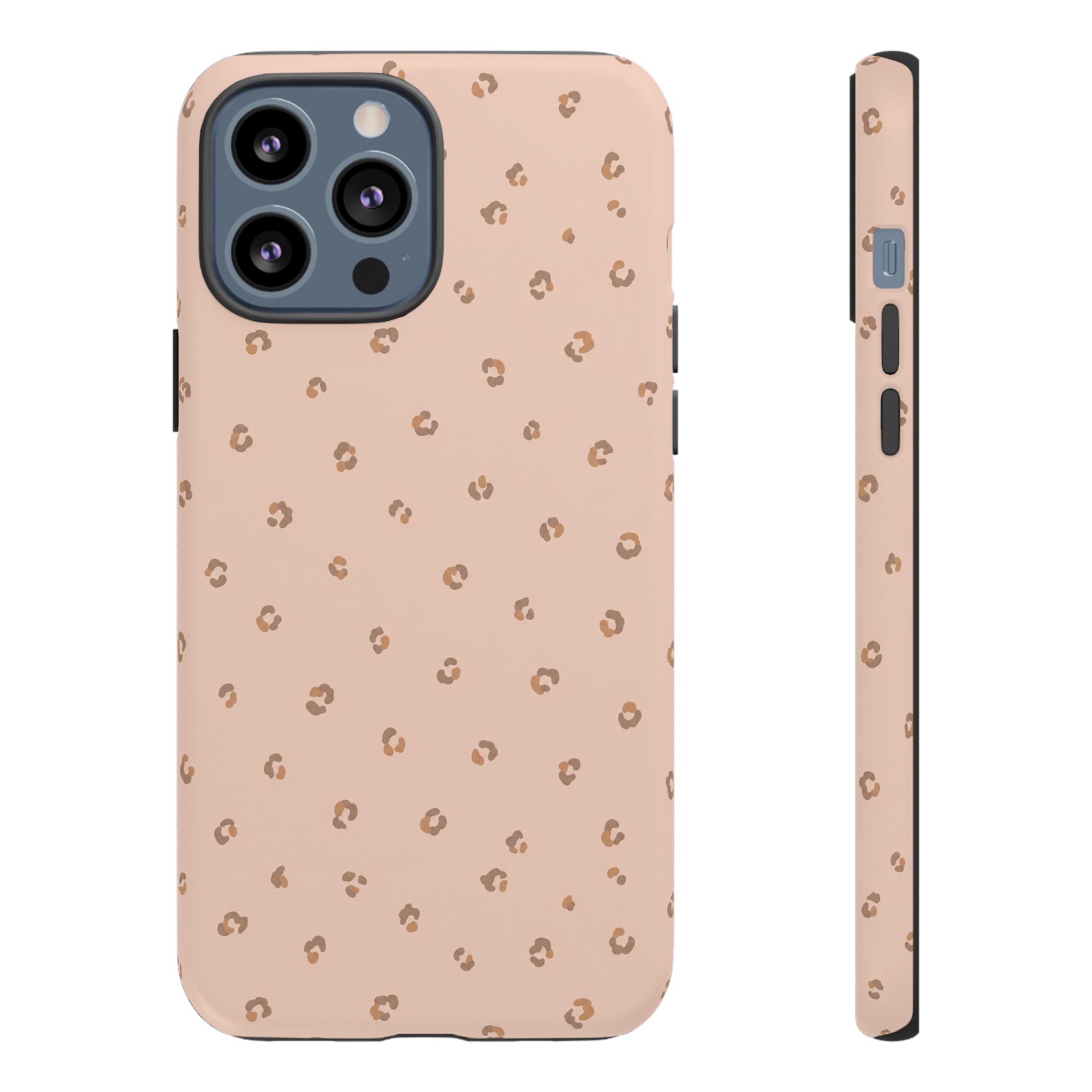 Pink Leopard Phone Case — Soft Blush