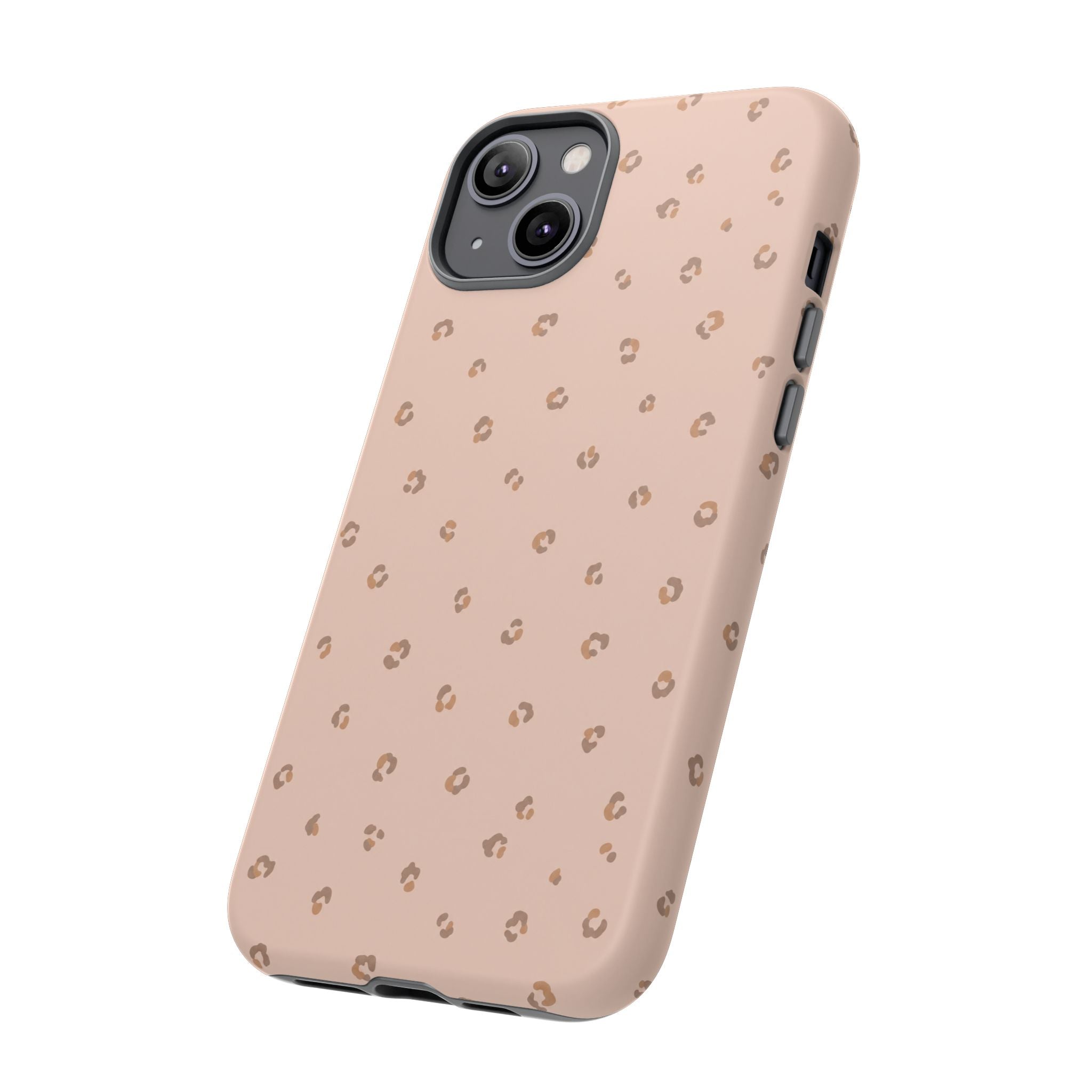 Pink Leopard Phone Case — Soft Blush
