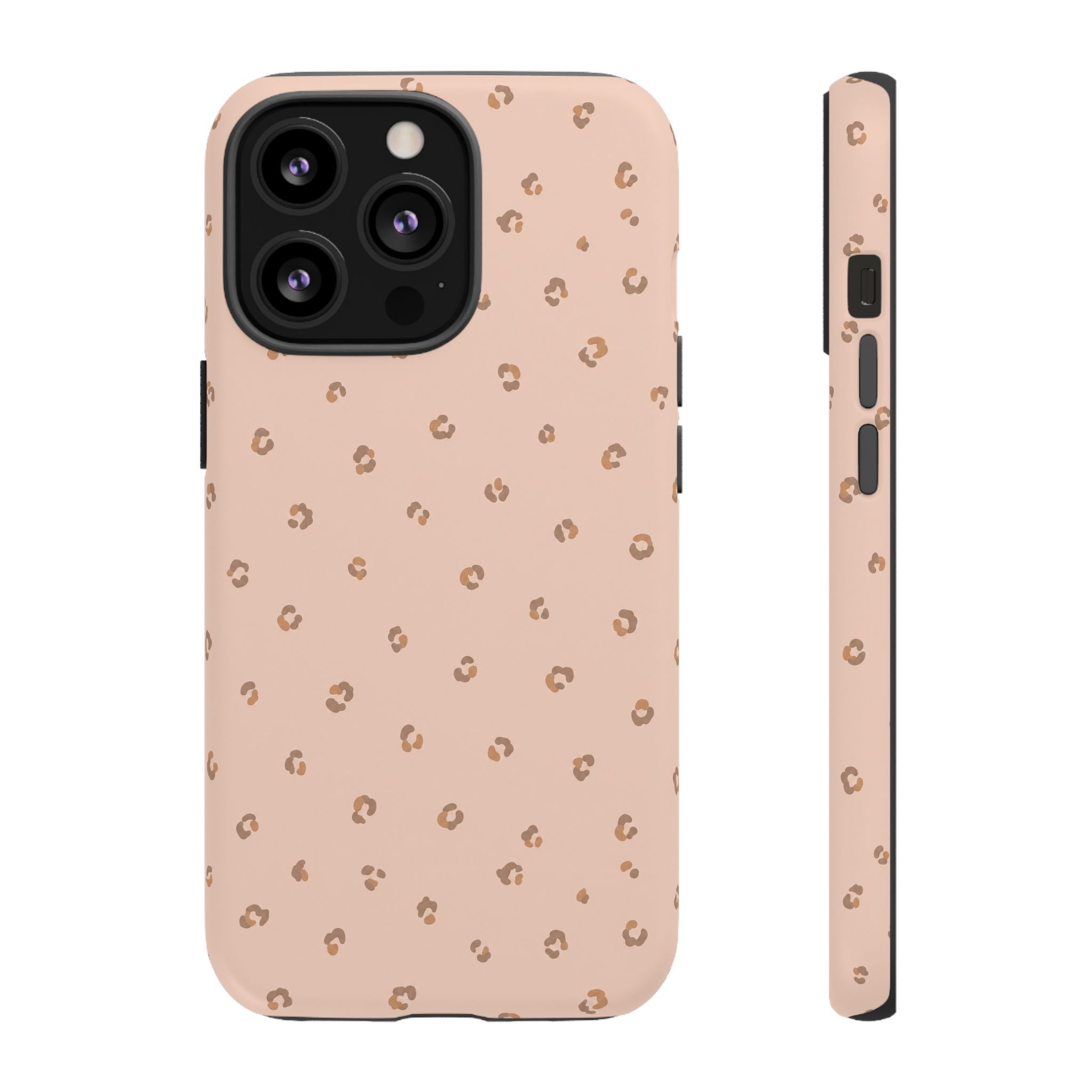 Pink Leopard Phone Case — Soft Blush