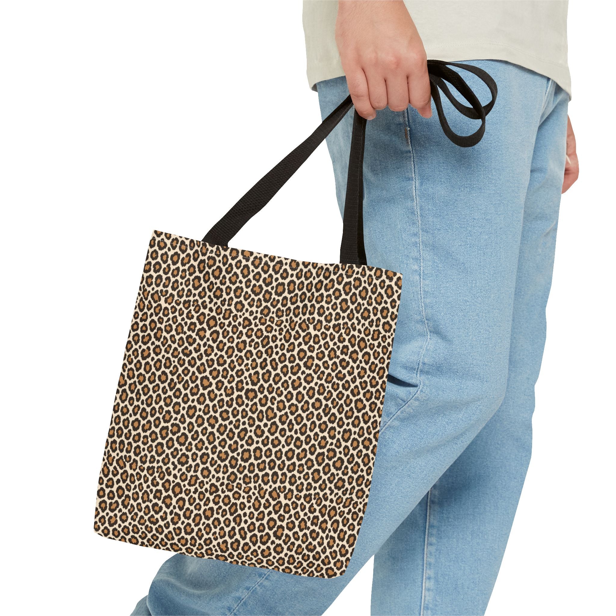 Leopard Print Tote Bag — Classic Cream