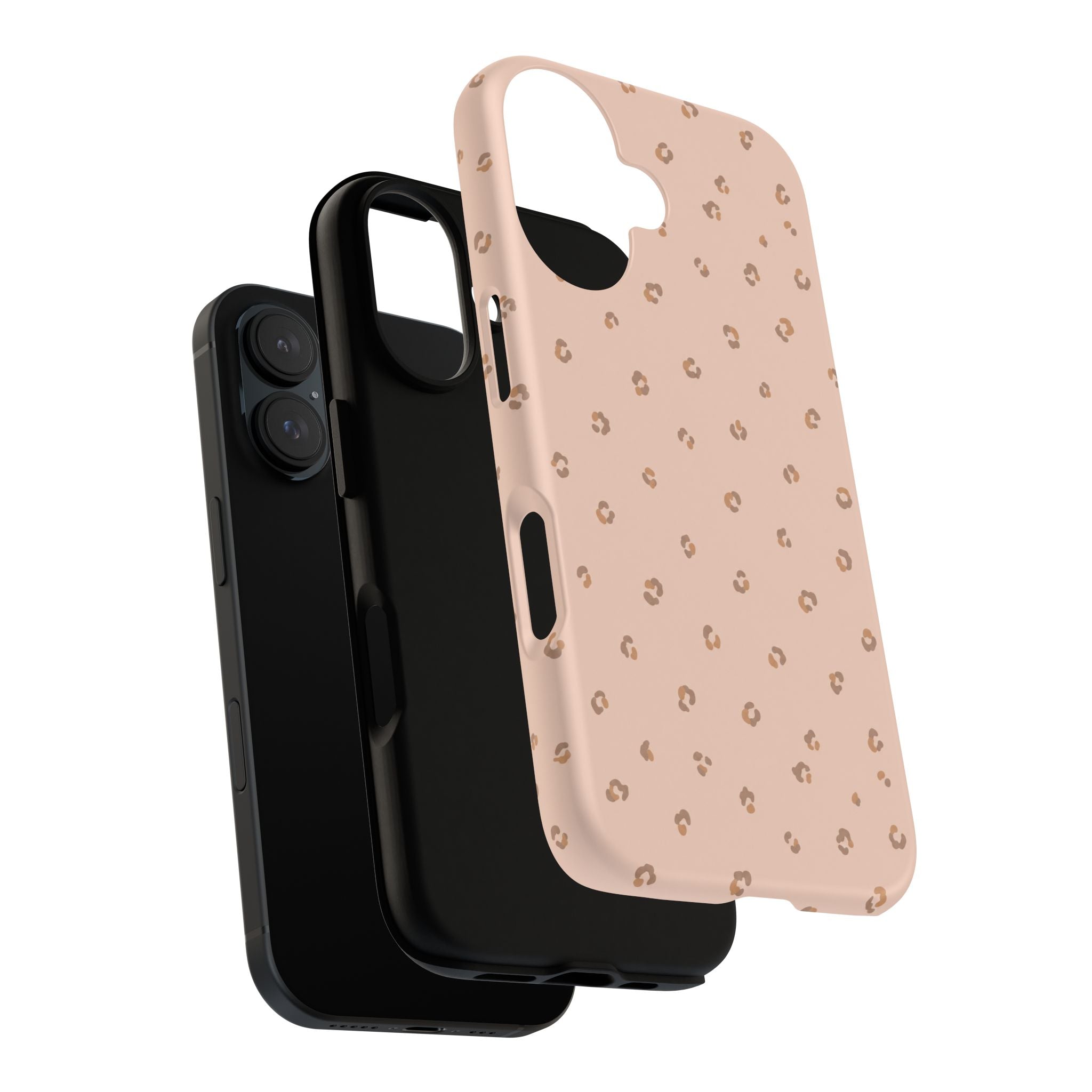 Pink Leopard Phone Case — Soft Blush