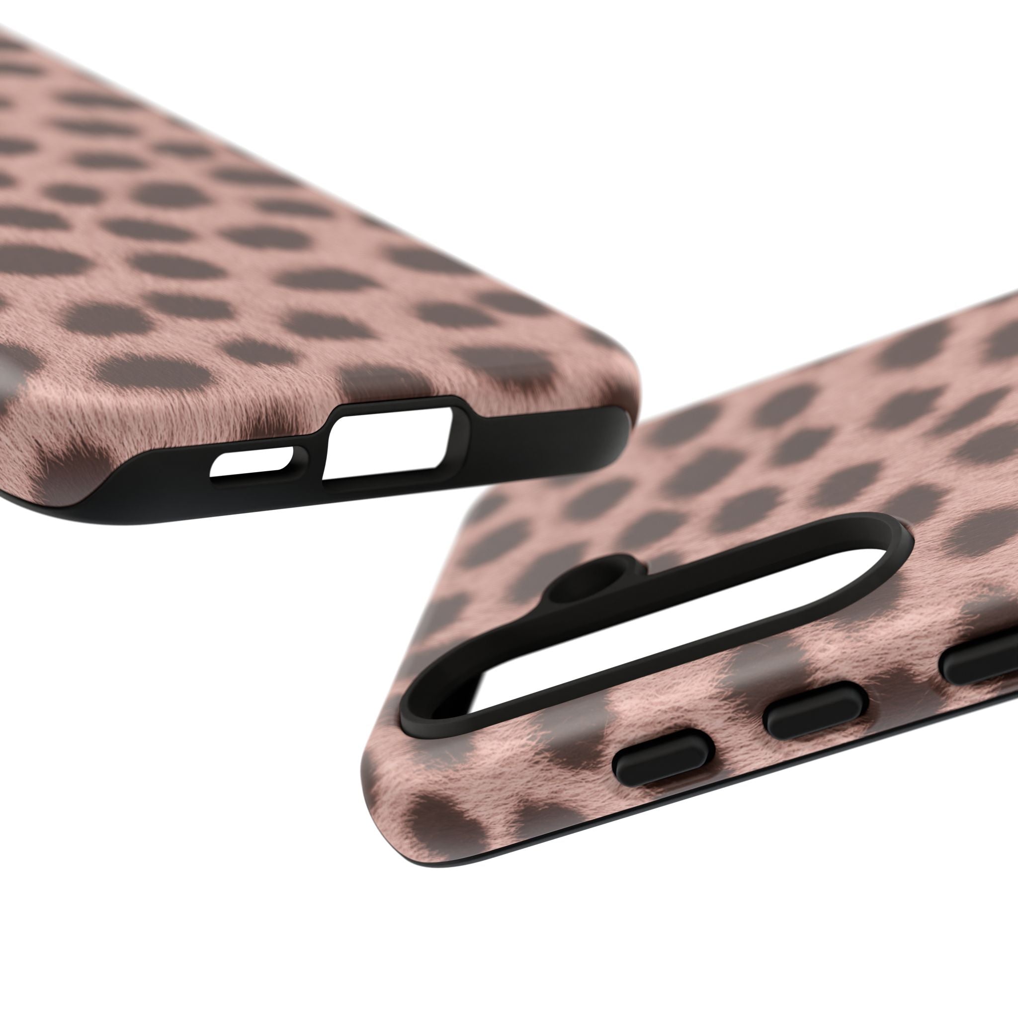 Pink Cheetah Print Phone Case - Blush Real Spot Tough Case for iPhone and Samsung, Soft Animal Print