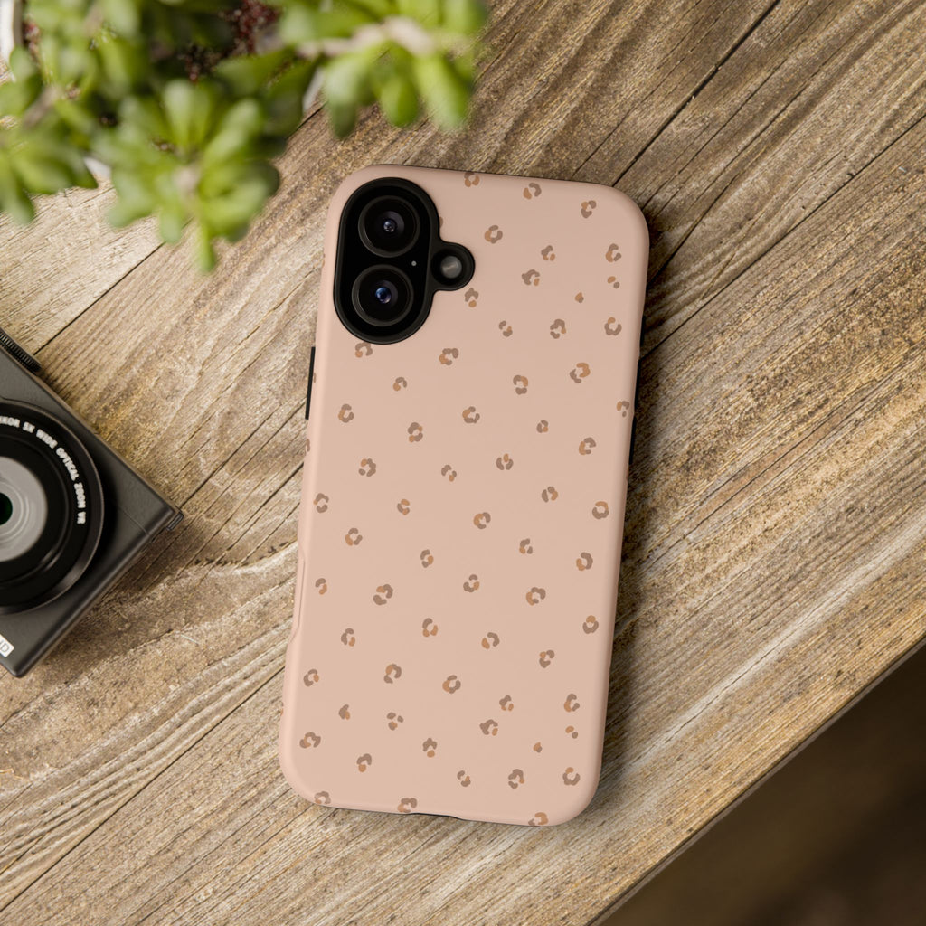 Pink Leopard Phone Case — Soft Blush