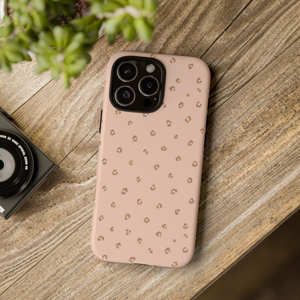 Pink Leopard Phone Case — Soft Blush