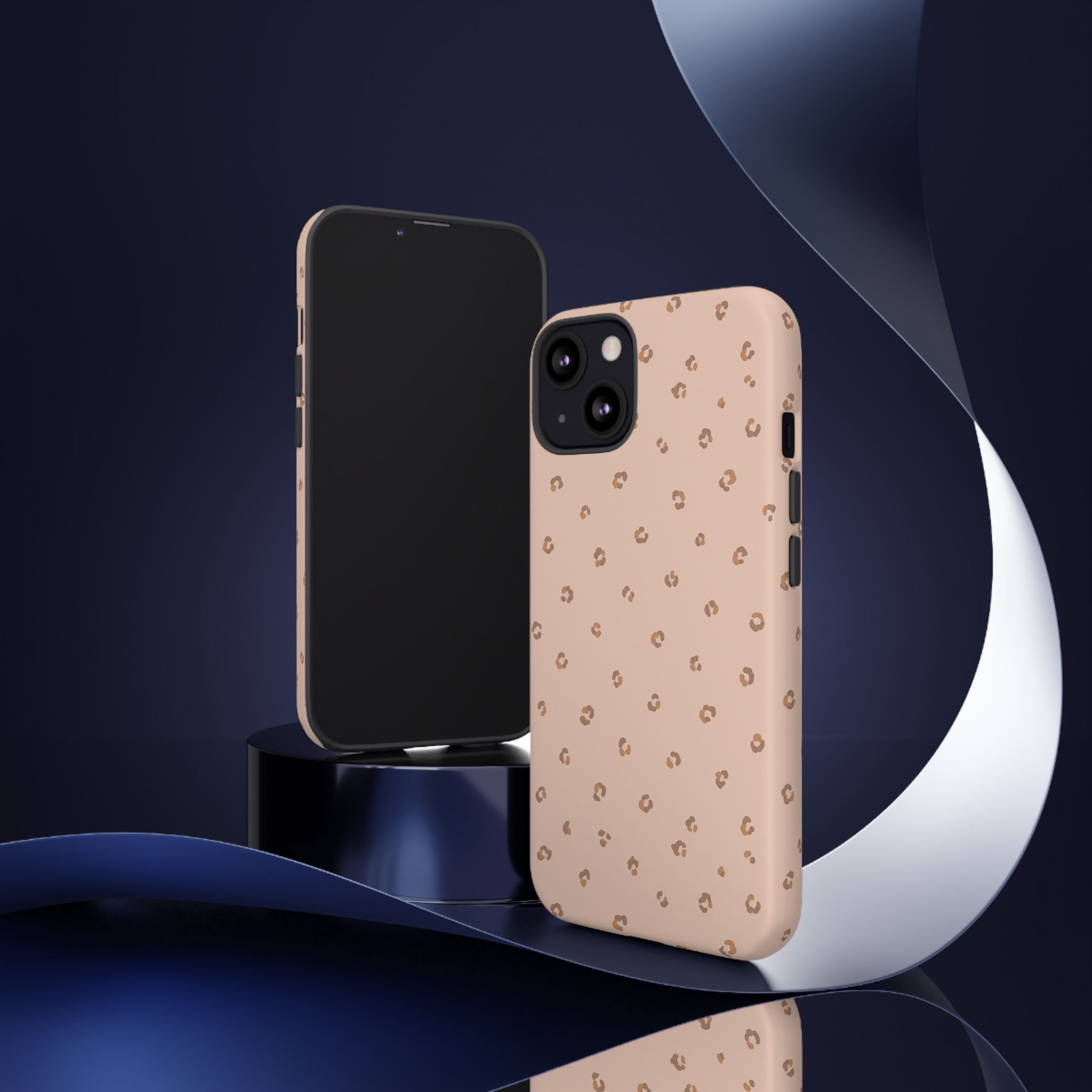 Pink Leopard Phone Case — Soft Blush
