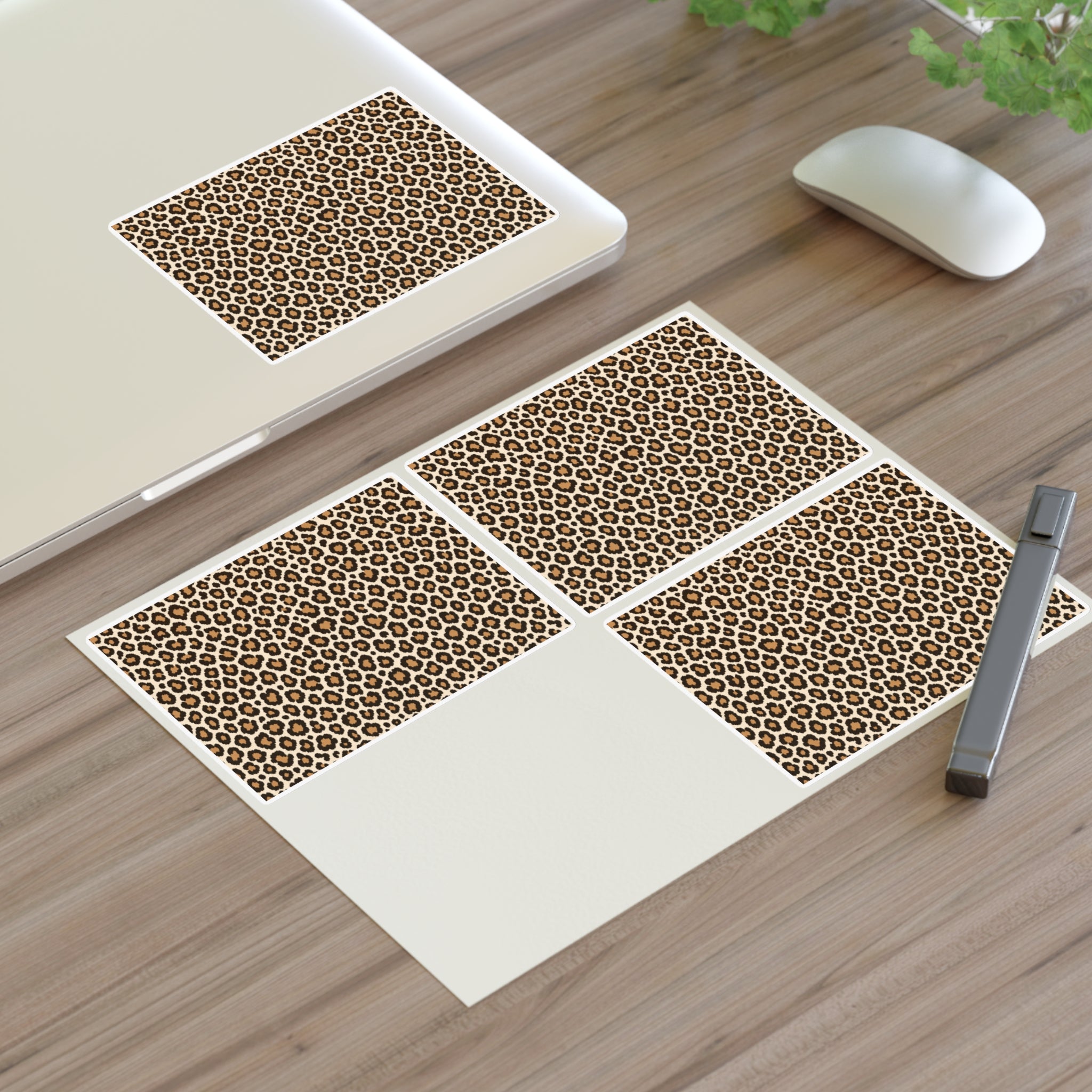 Leopard Print Sticker Sheet — Classic Cream