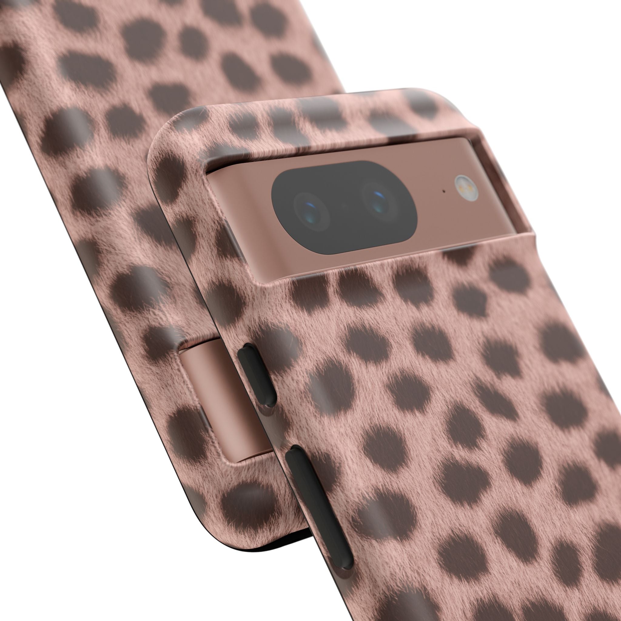 Pink Cheetah Print Phone Case - Blush Real Spot Tough Case for iPhone and Samsung, Soft Animal Print